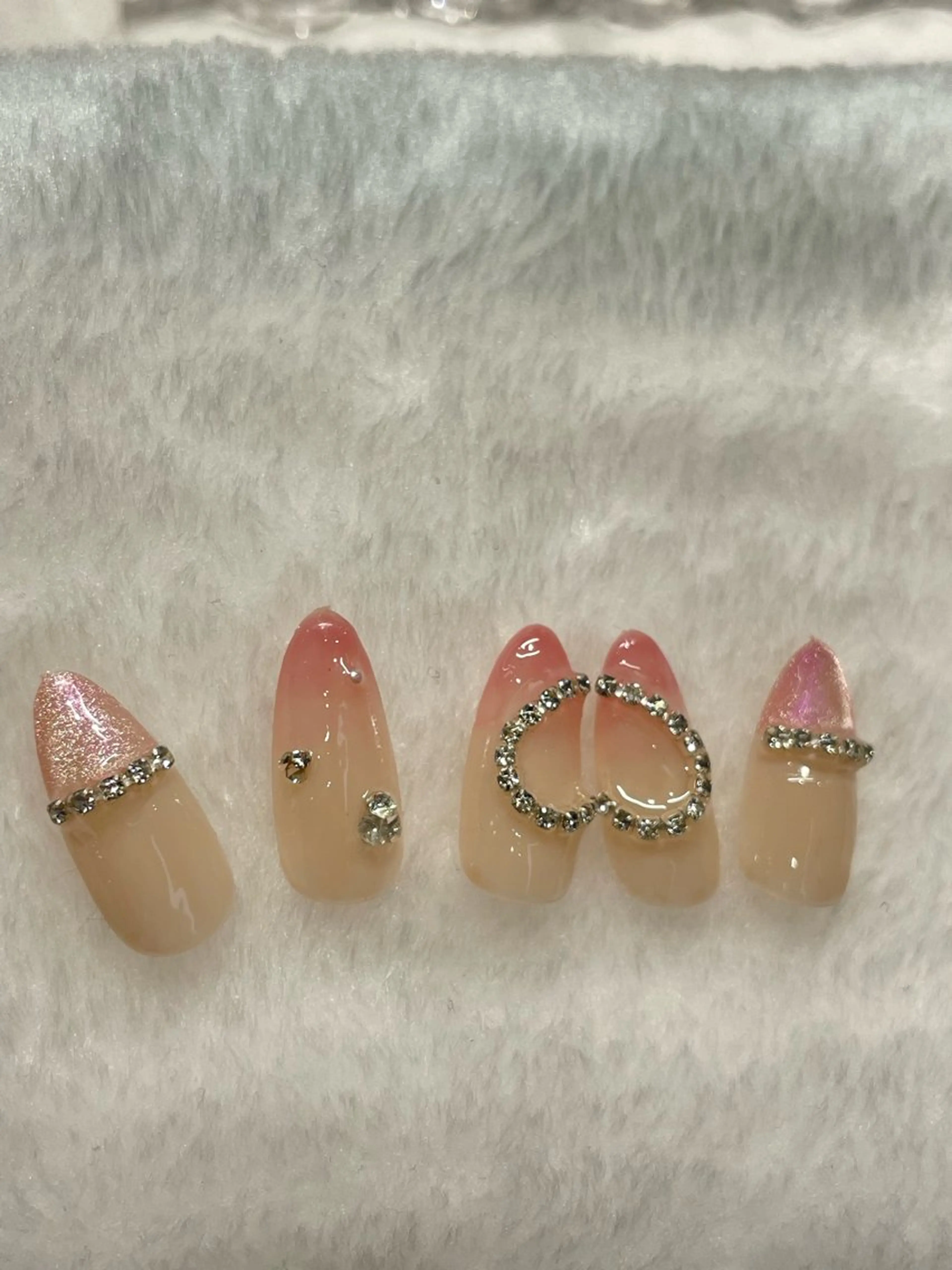 ネイル ハート マグネットネイル I-nail Moeのネイルデザイン