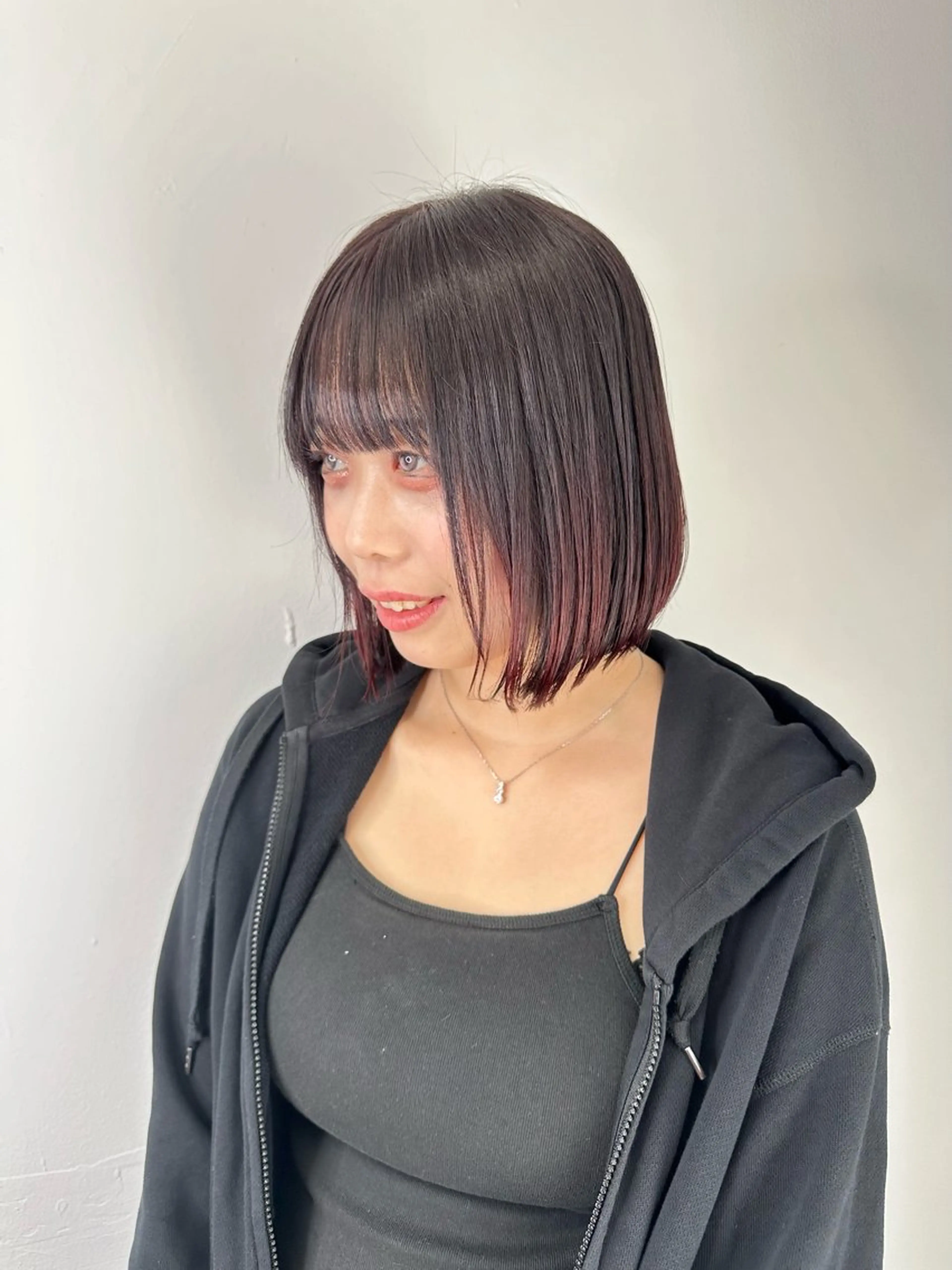 カット 艶髪カラー/レイヤ ー支持No.1renのヘアスタイル