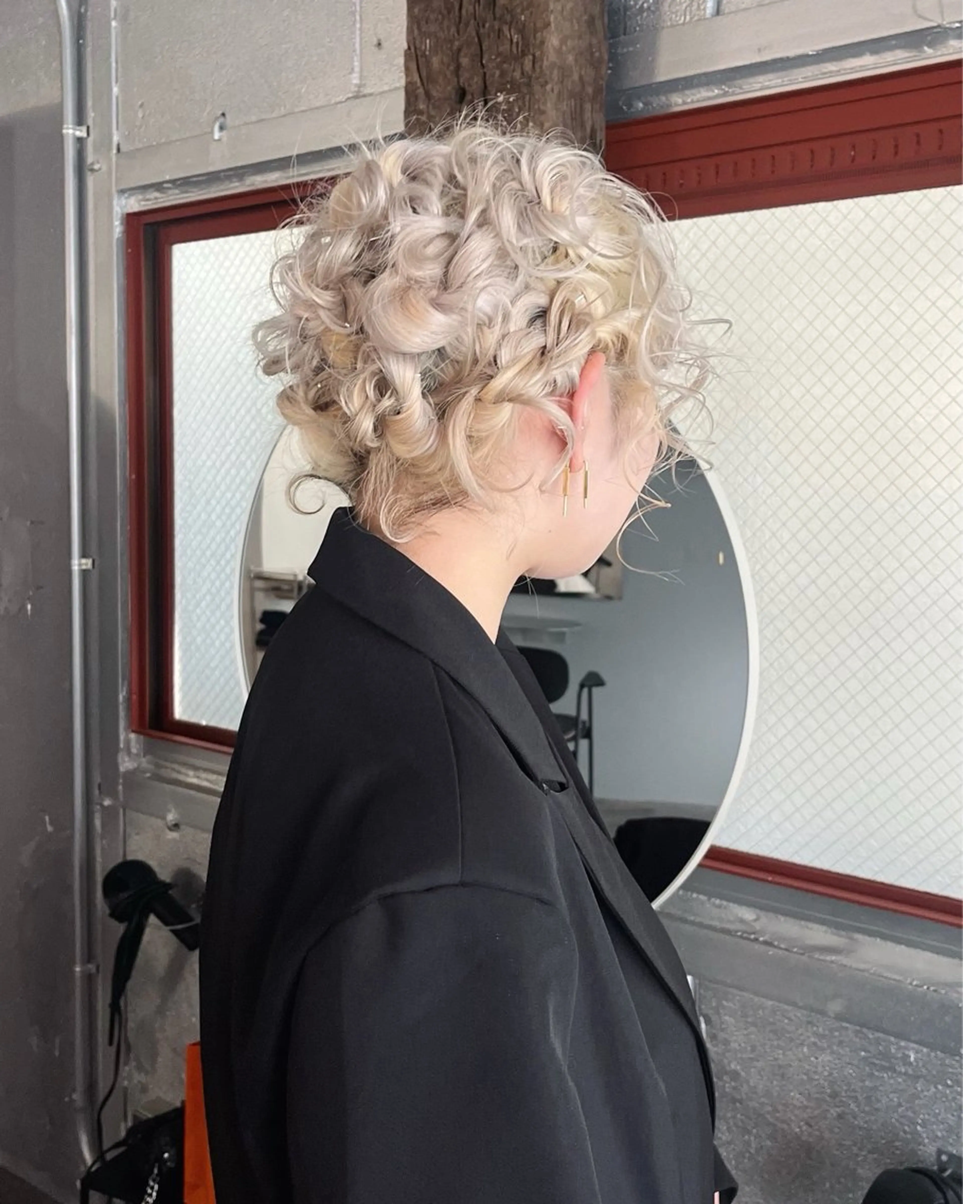 カラー ヘアアレンジ ヘアセット デザインカラー 原宿/キシタのヘアスタイル