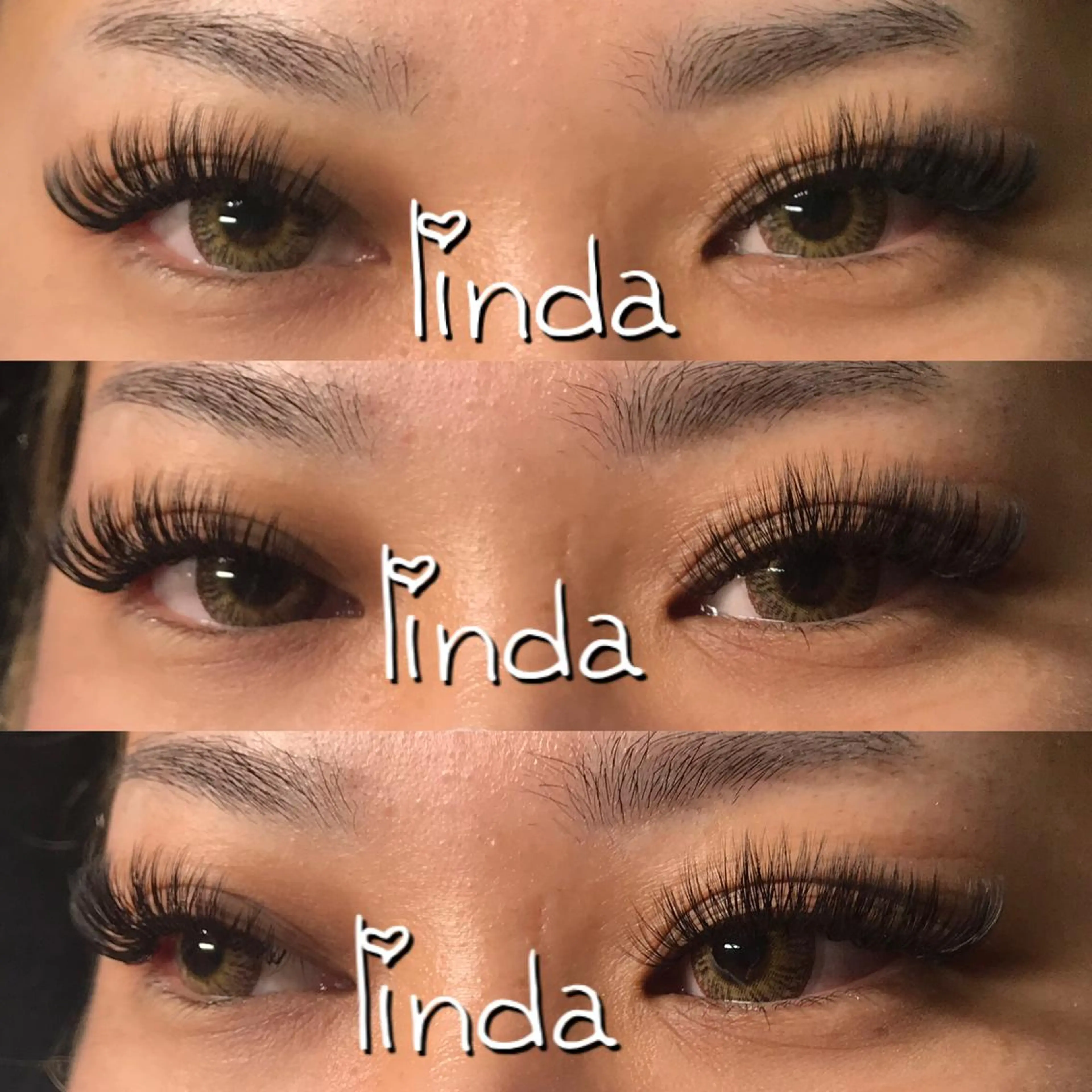 マツエク・マツパ 付け放題 Lカール ボリュームラッシュ linda lashesのマツエク・マツパデザイン