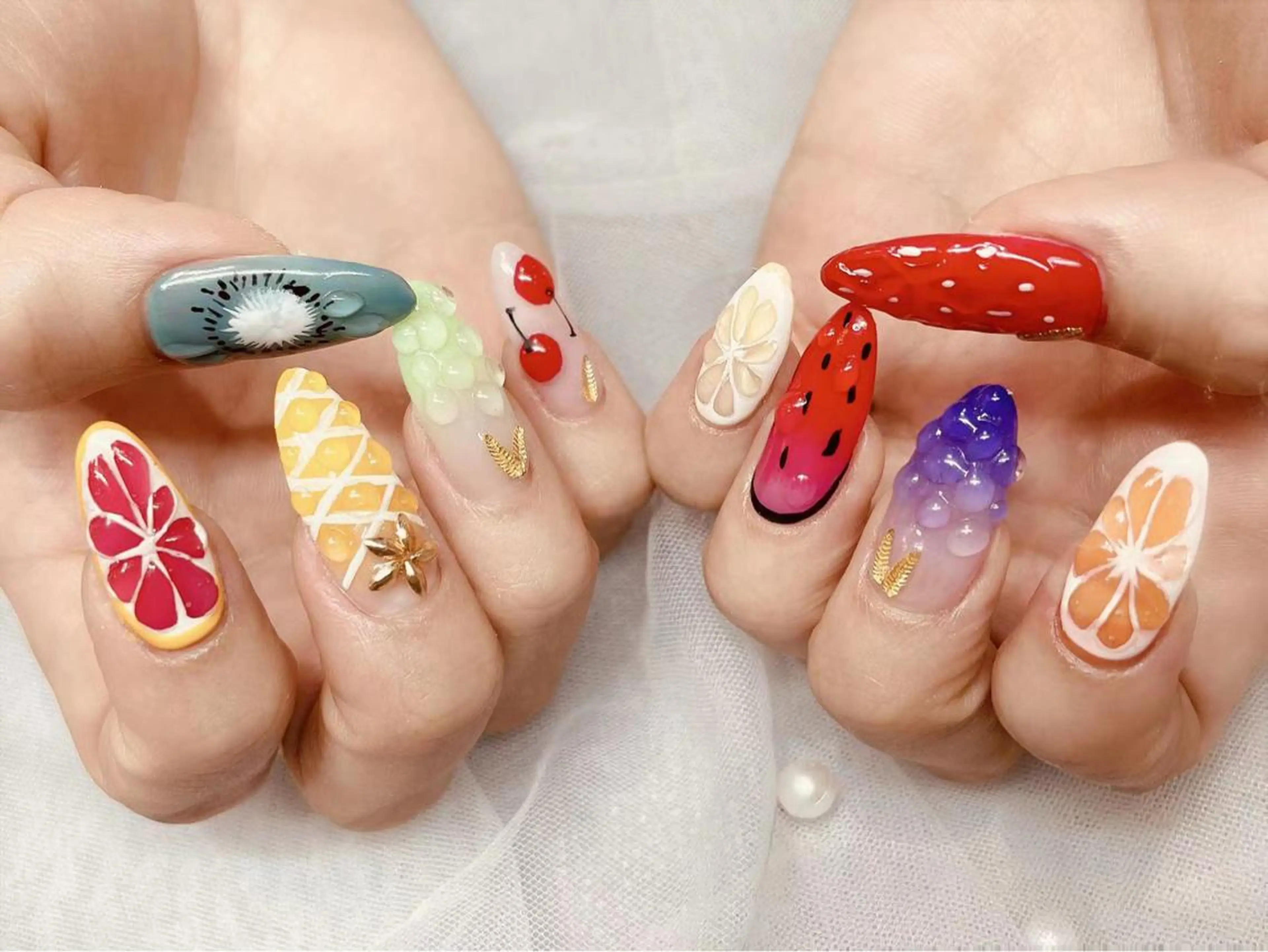 ネイル 長さだし専門店 M2　rikaのネイルデザイン