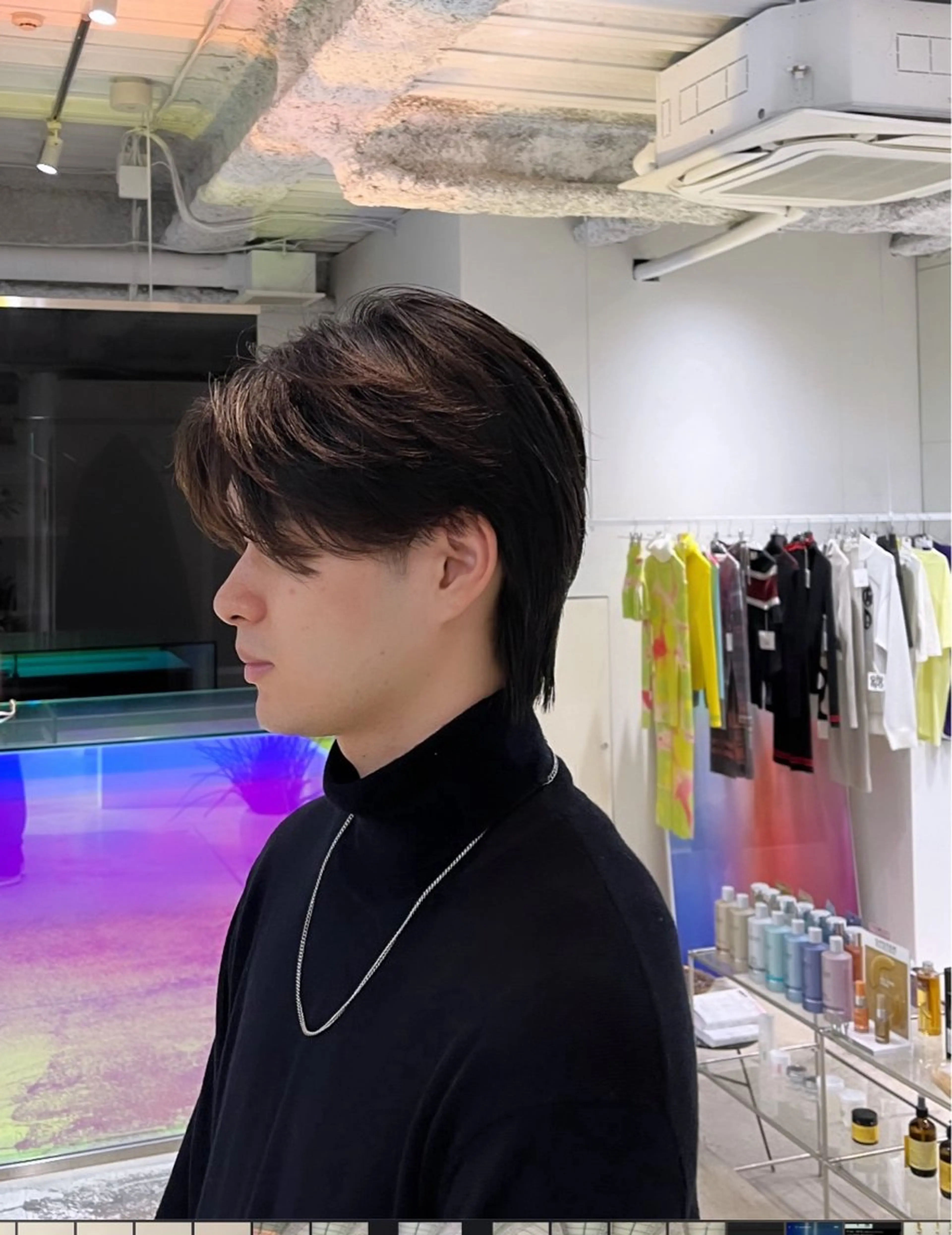 メンズ センターパート ANY/メンズ特化/ シバヤ　ユウキのヘアスタイル