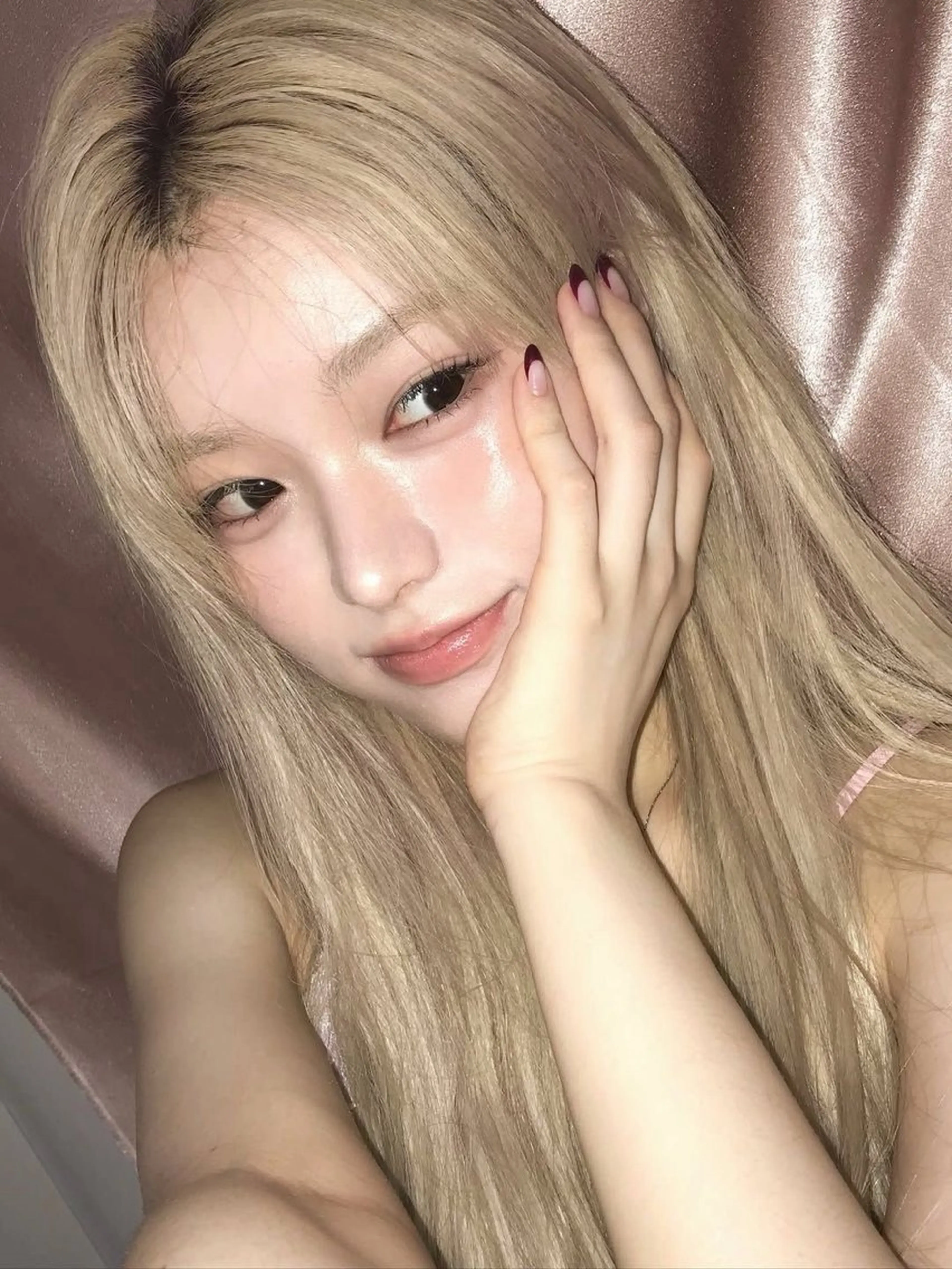 ロング ヘアカラー トリートメント ヘアセット 艶髪ハイトーンカラー 渋谷🎀ririkaのヘアスタイル