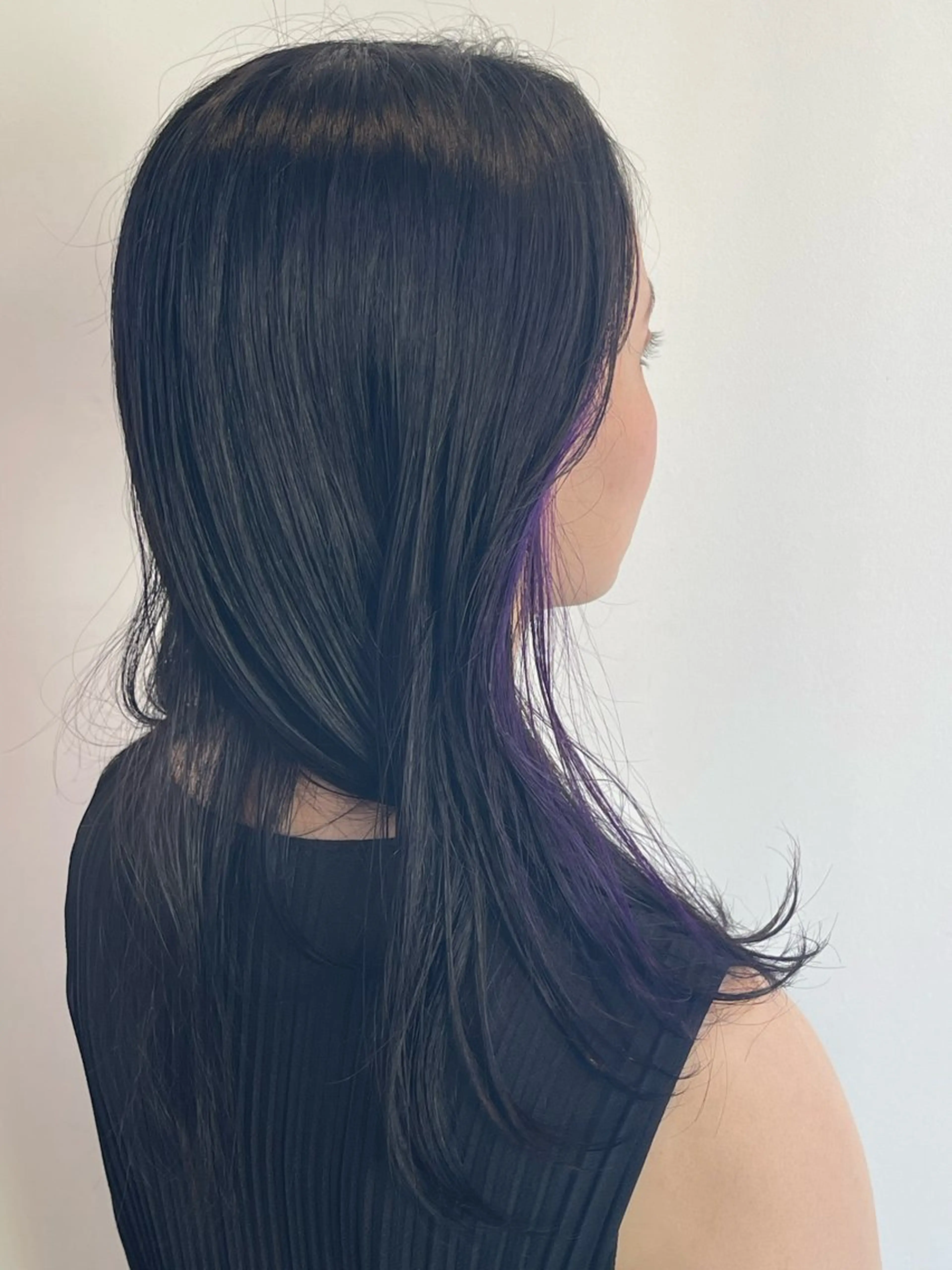 セミロング カラー ハラダ リョウセイのヘアスタイル