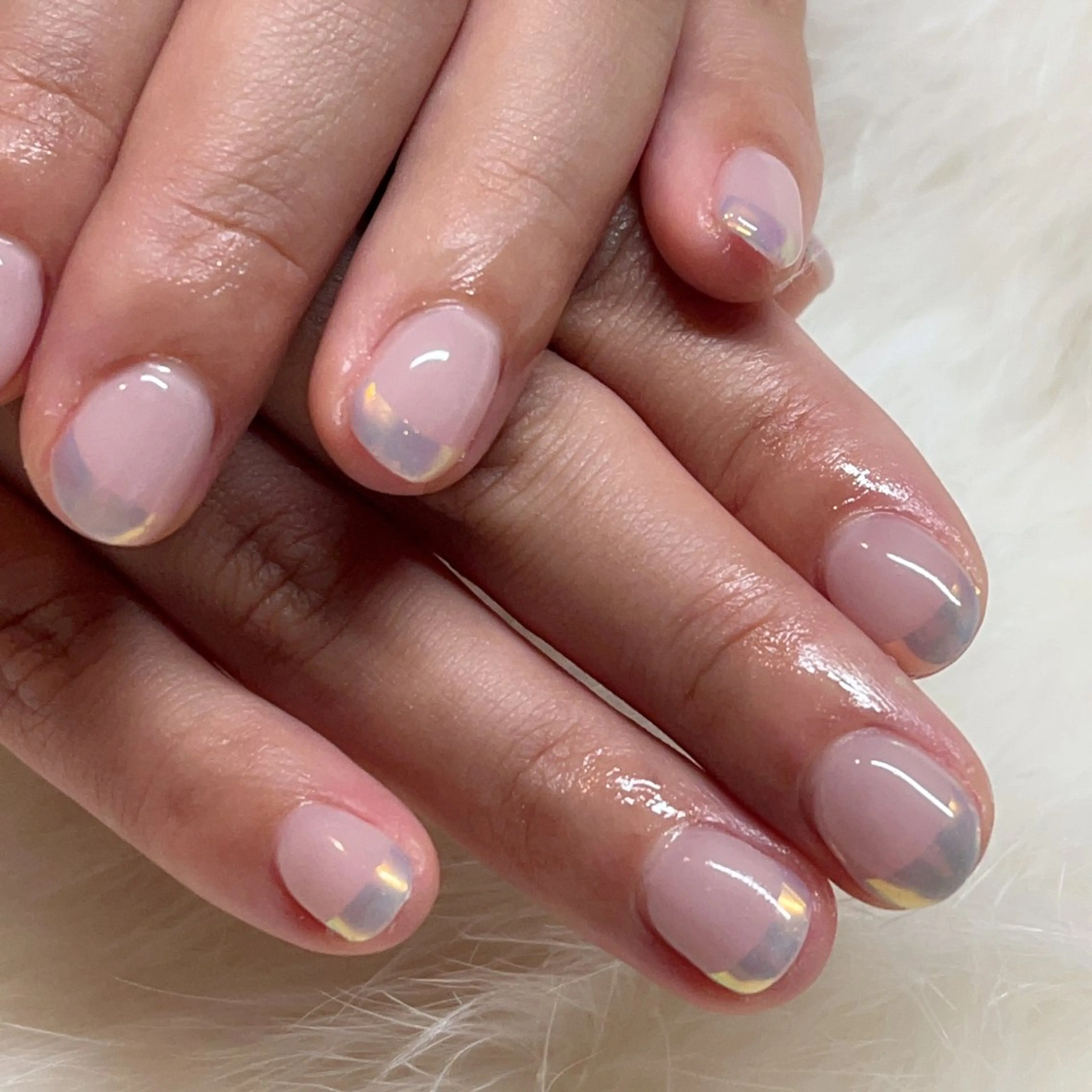 ネイル アートネイル フレンチネイル ミラーネイル シンプルネイル nail salon HERA所属・HERA 小橋川のネイルデザイン