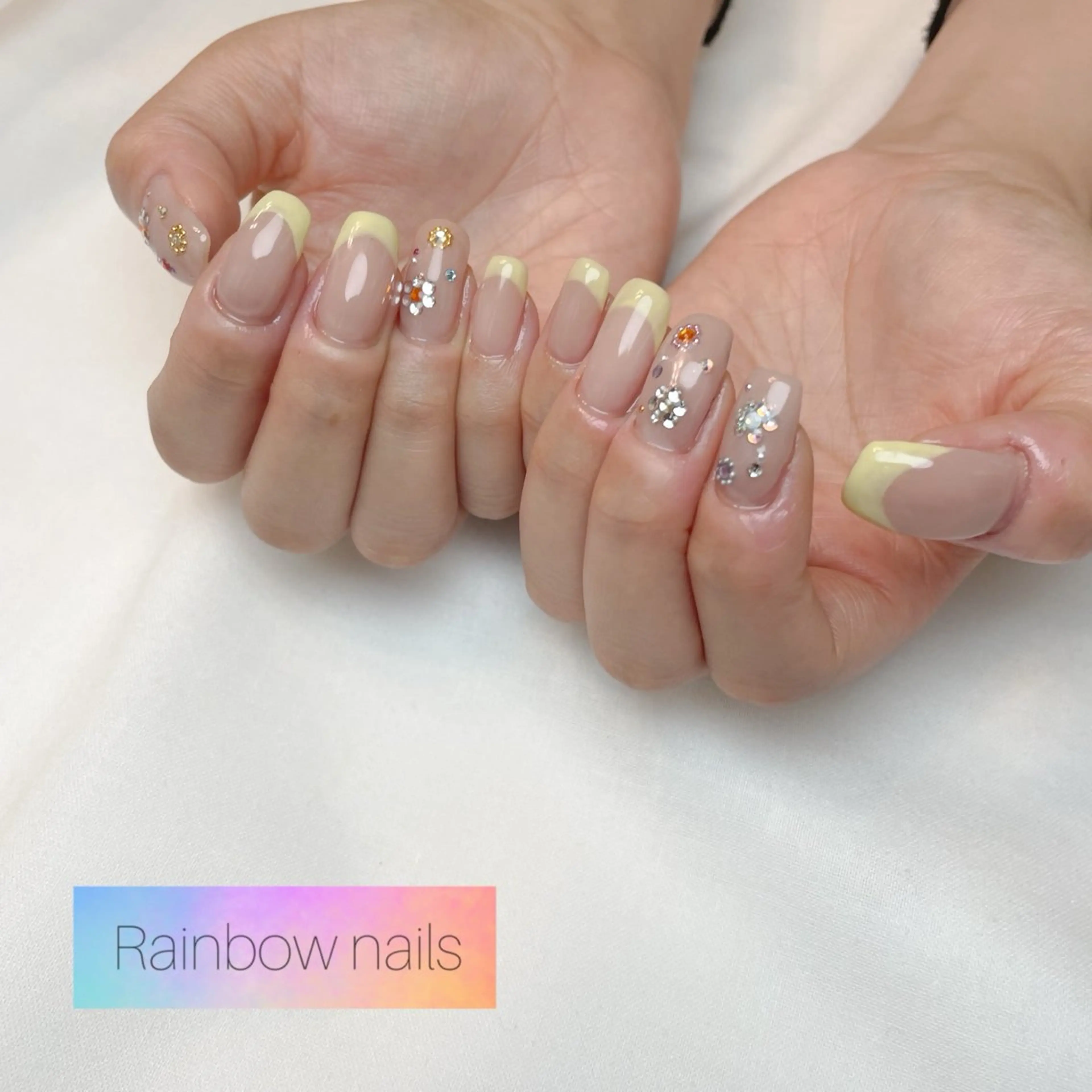 ネイル Rainbow nailsくろちゃんのネイルデザイン