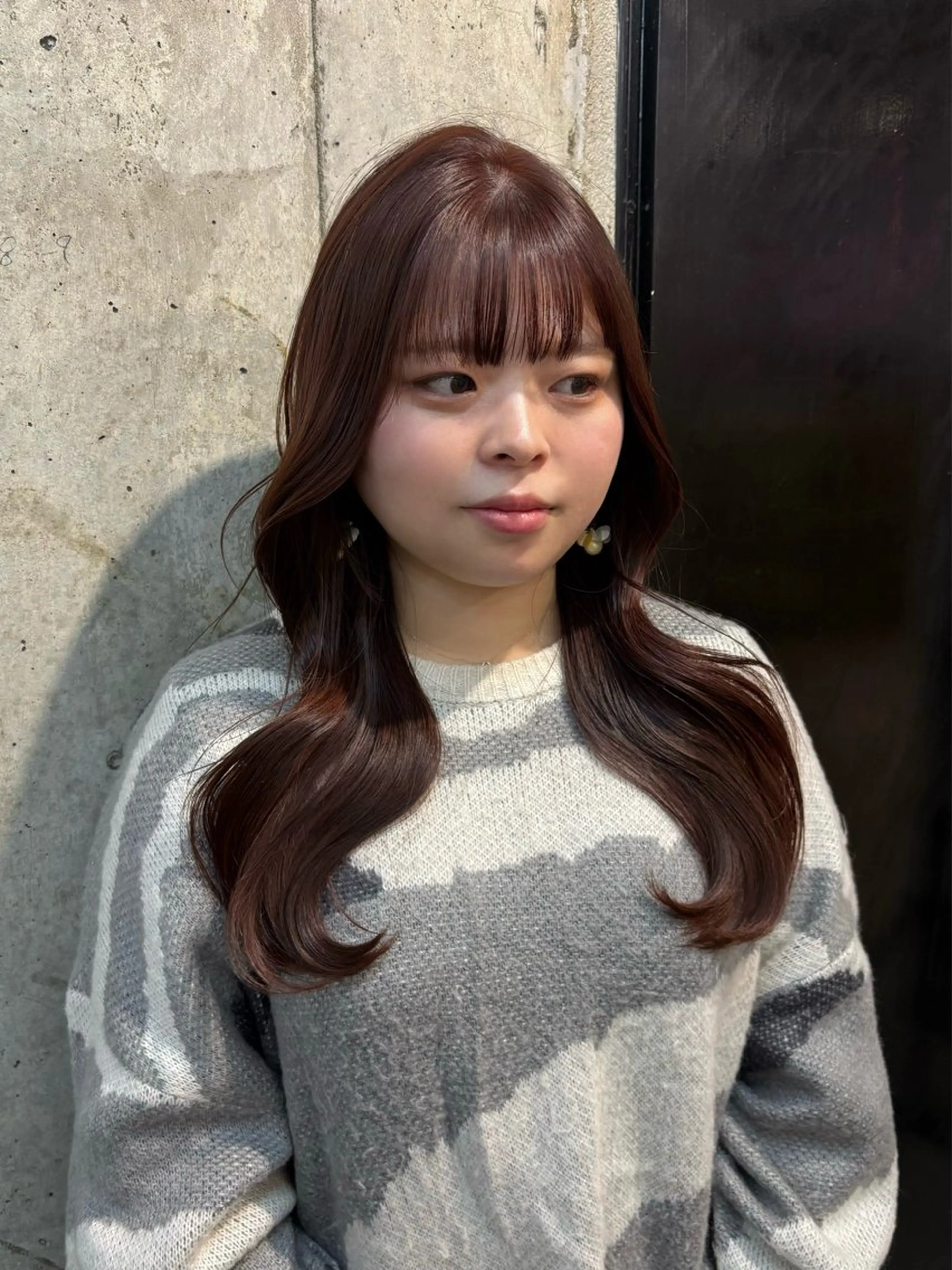 ロング ピンクブラウン ヘアカラー ココロ♩ハイトーン/ 暖色  大名のヘアスタイル