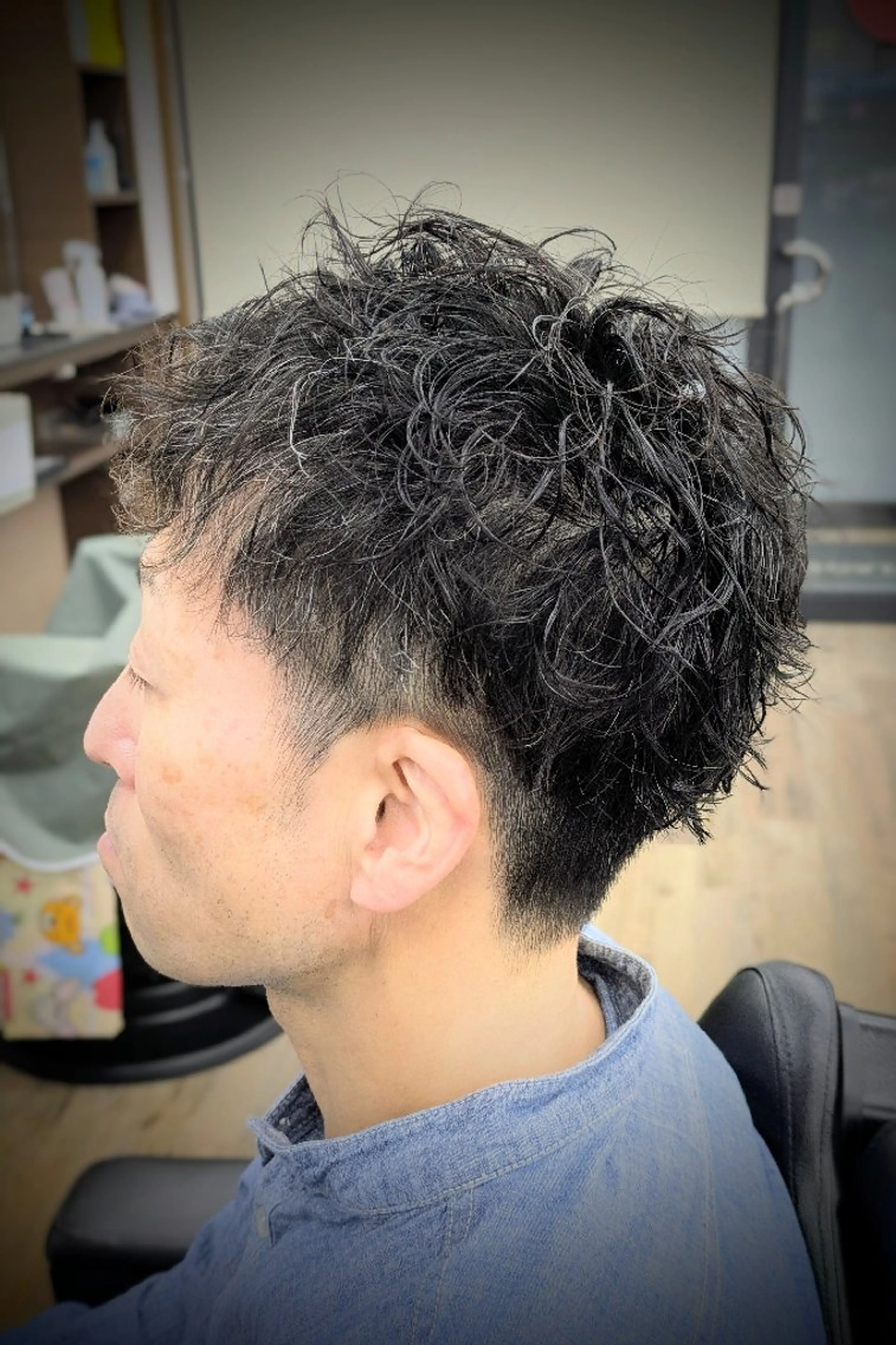 ショート パーマ 理容プラージュ燕三条 福井のヘアスタイル