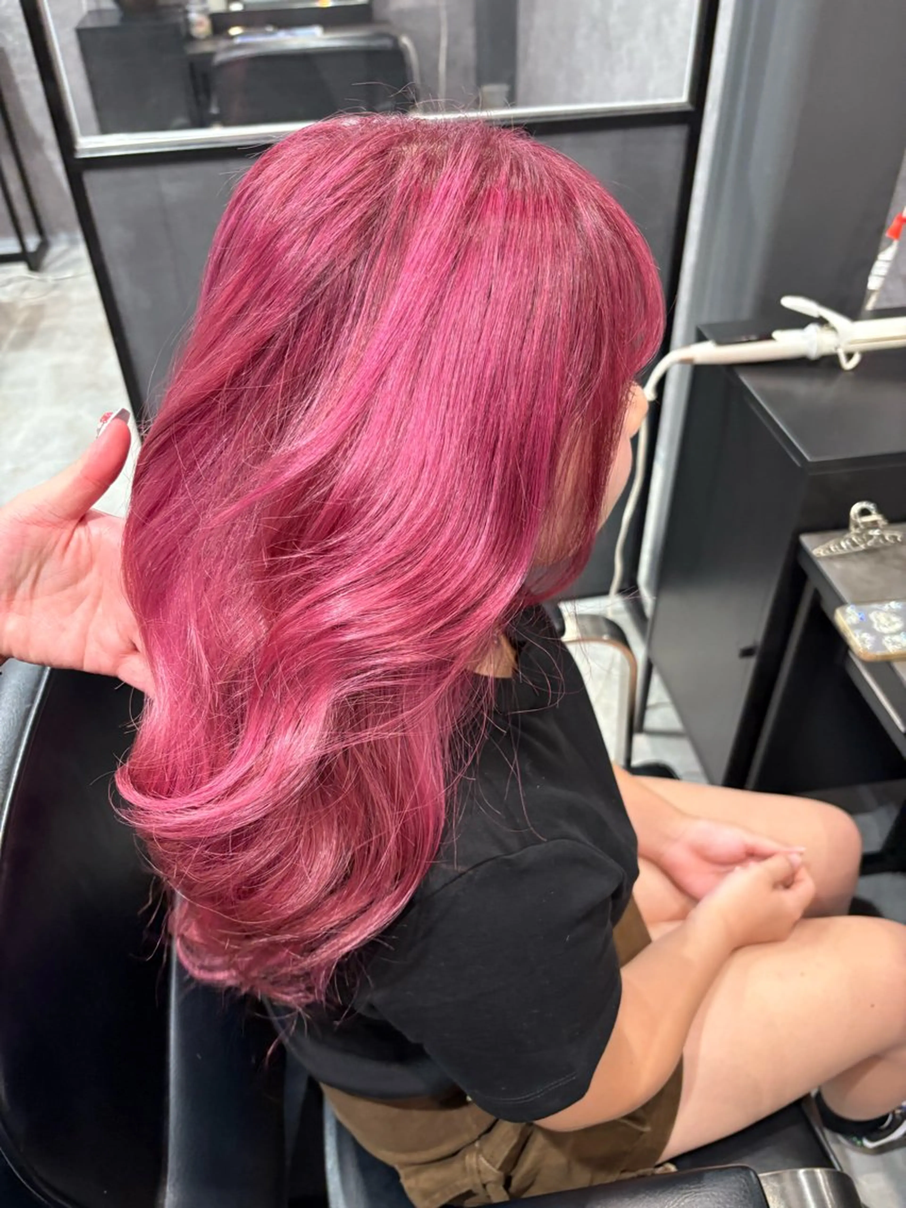 ロング ヘアカラー ink mocaのヘアスタイル