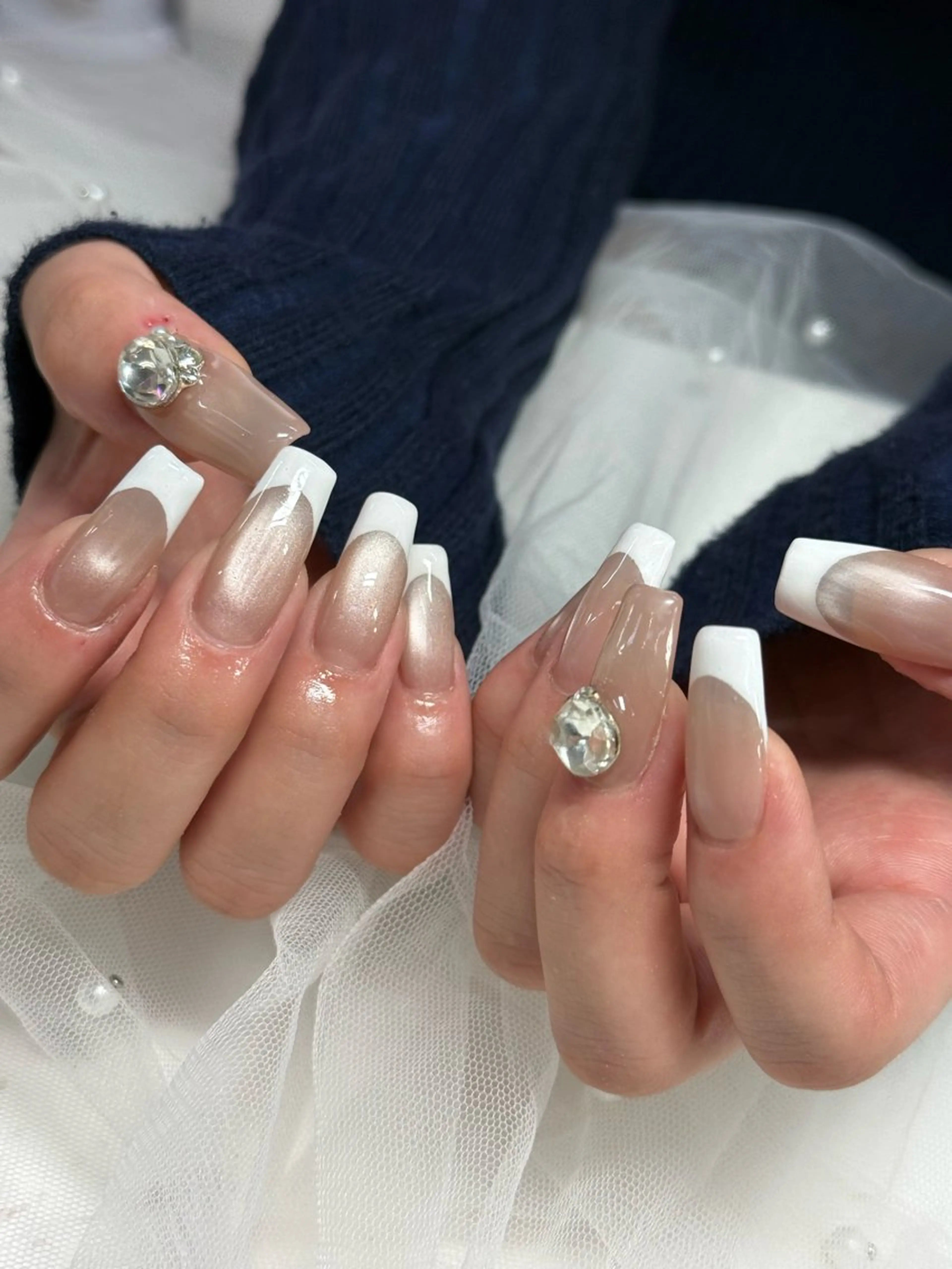 ネイル フレンチネイル ハンドネイル WOLTOKYO渋谷 yunaのネイルデザイン