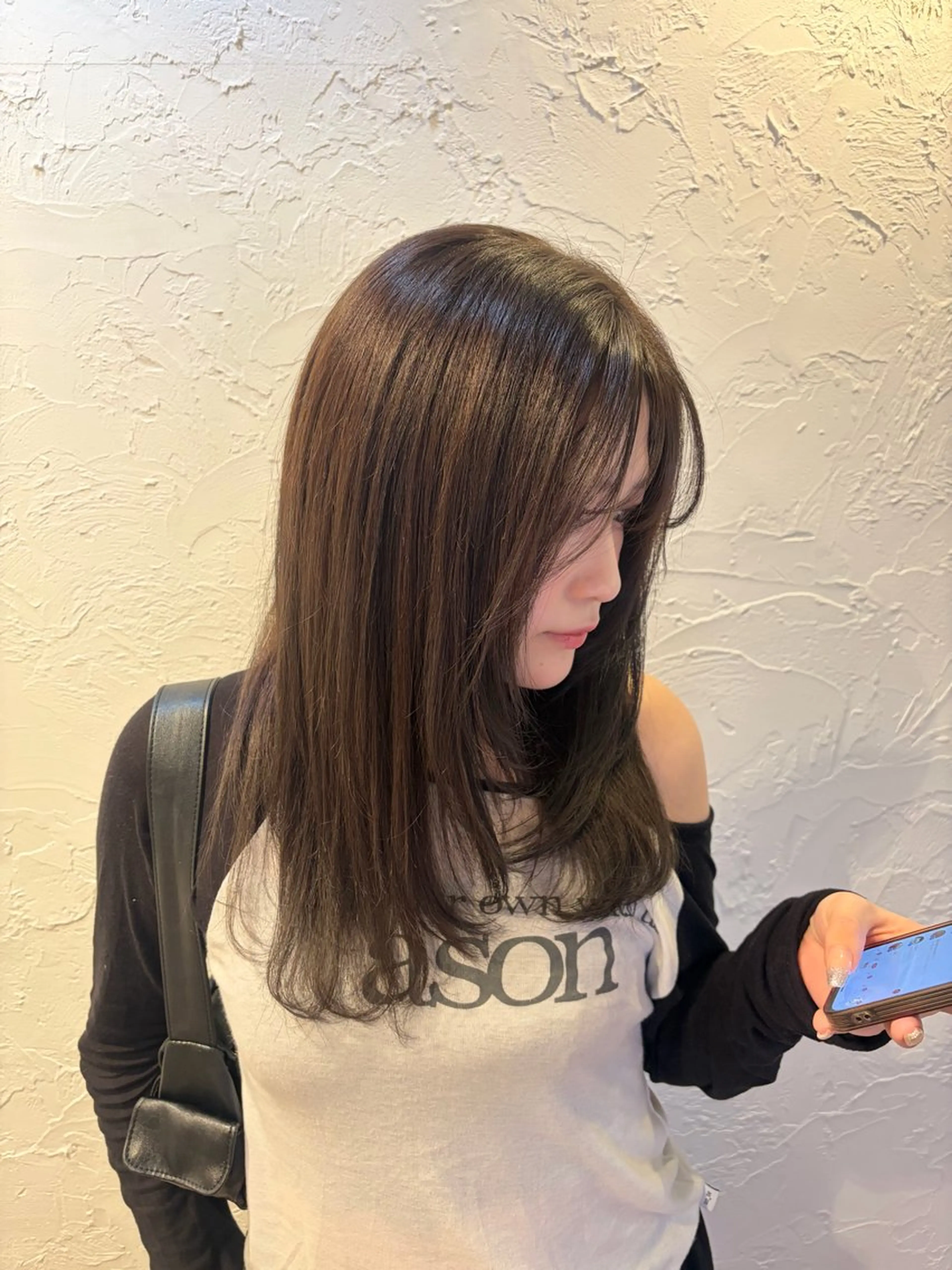 カラー グレージュ ヘアカラー cie ヒナタのヘアスタイル