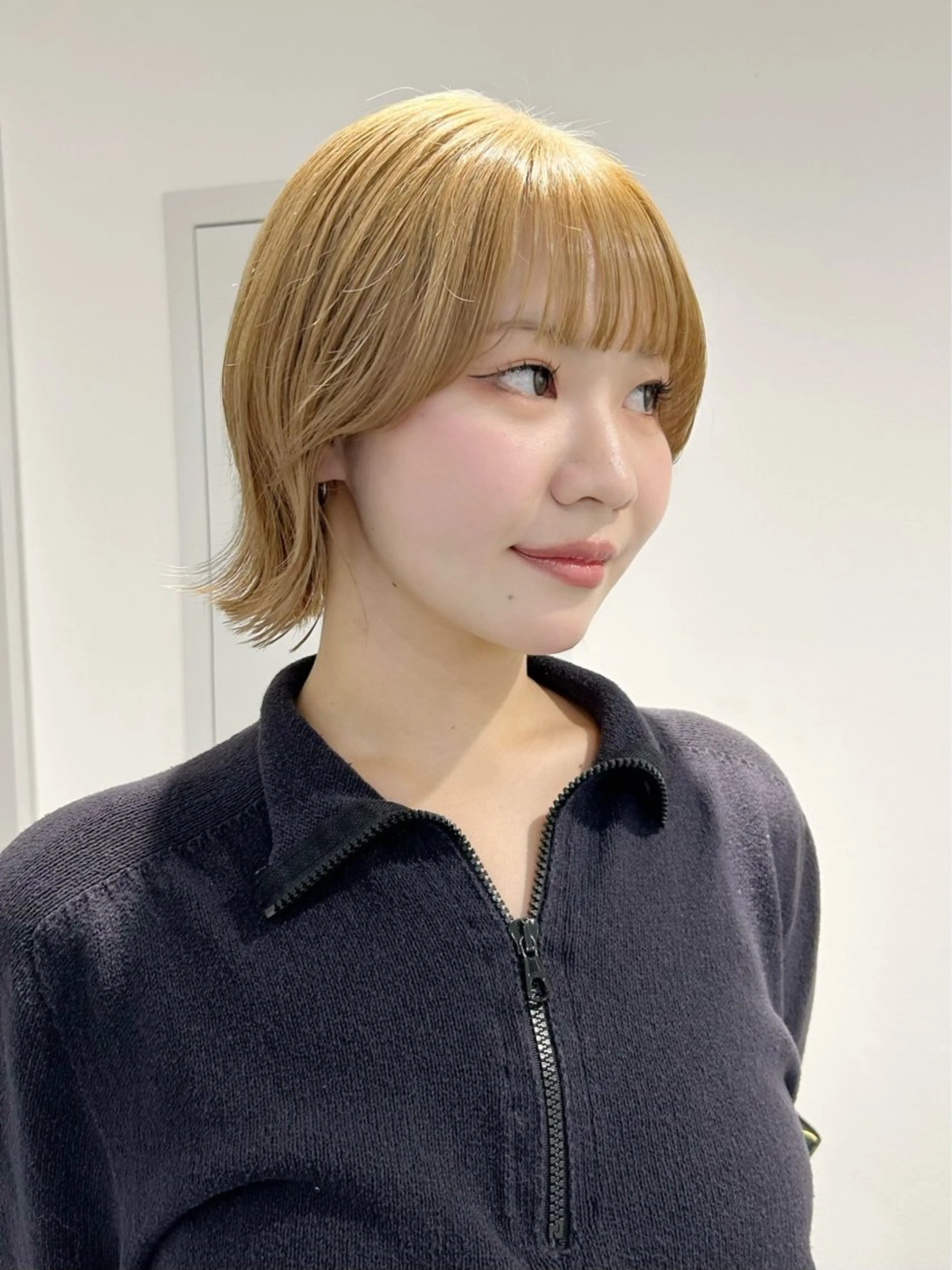 ショート カラー ボブ くびれヘア カット ヘアカラー 池袋/レイヤー/ 顔まわり/taigaのヘアスタイル