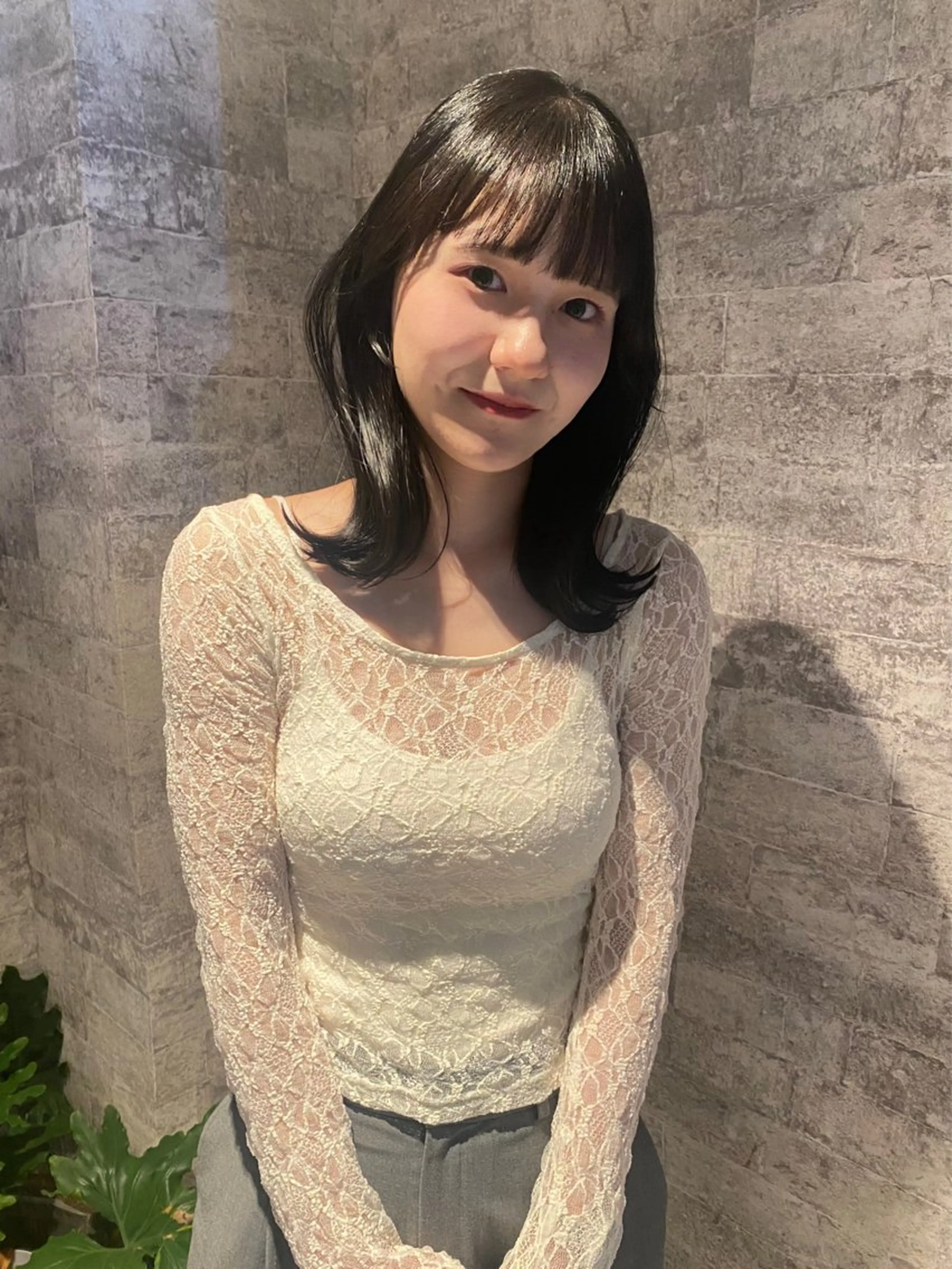 ミディアム カラー 透明感カラー カット ヘアカラー トリートメント mai / linoah˚✧のヘアスタイル