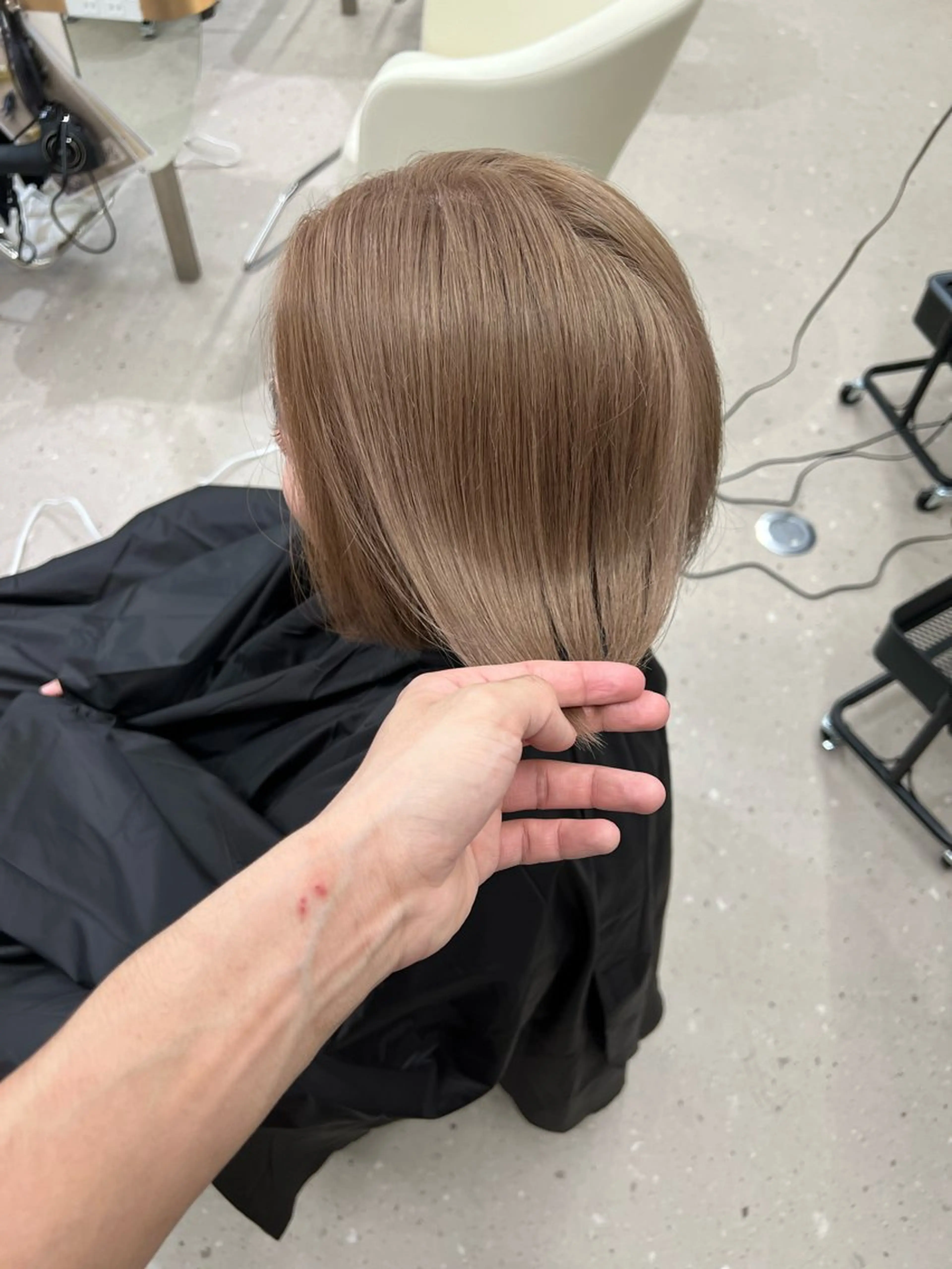 ショート カラー ショートボブ ベージュカラー ブリーチ ボブ ショートヘア ナチュラルヘア/ 似合わせ/三宅 昌太のヘアスタイル