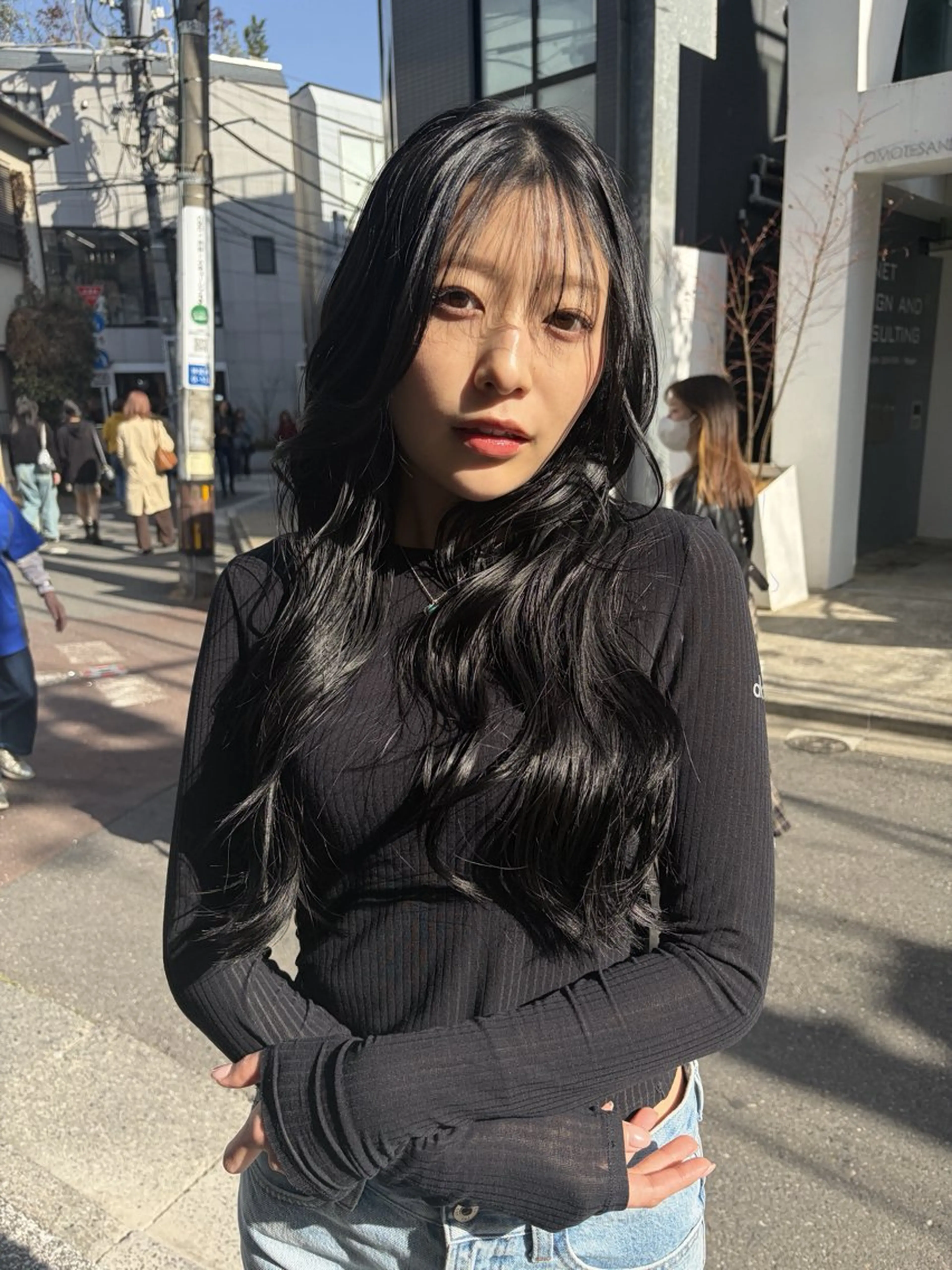 ロング カラー カット ヘアカラー トリートメント 赤み消しカラー/ オリーブ/トモキのヘアスタイル