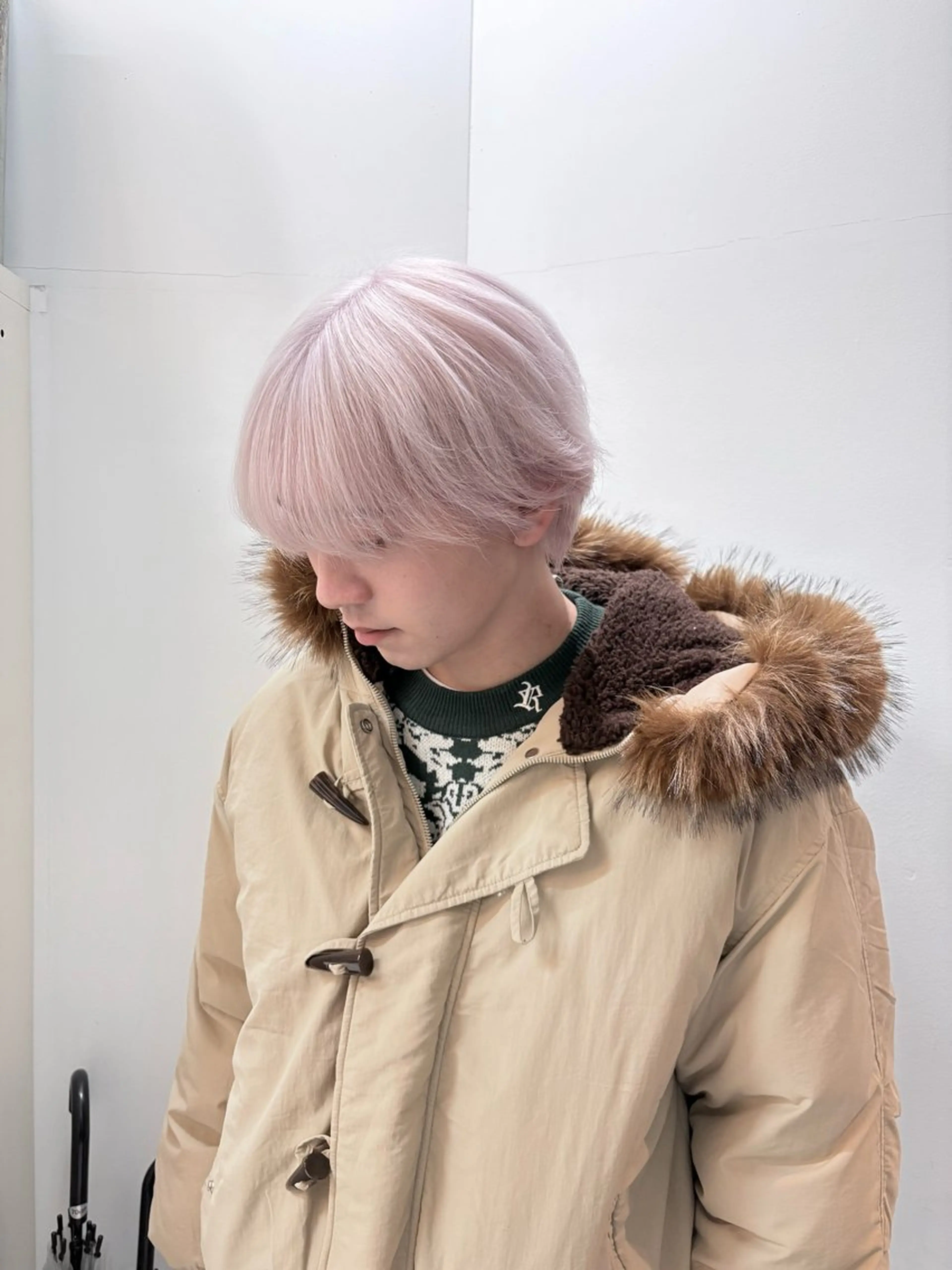 カラー メンズ ヘアカラー トリートメント ヘアセット 🧤高明度ハイトーン 🧤莉音のヘアスタイル