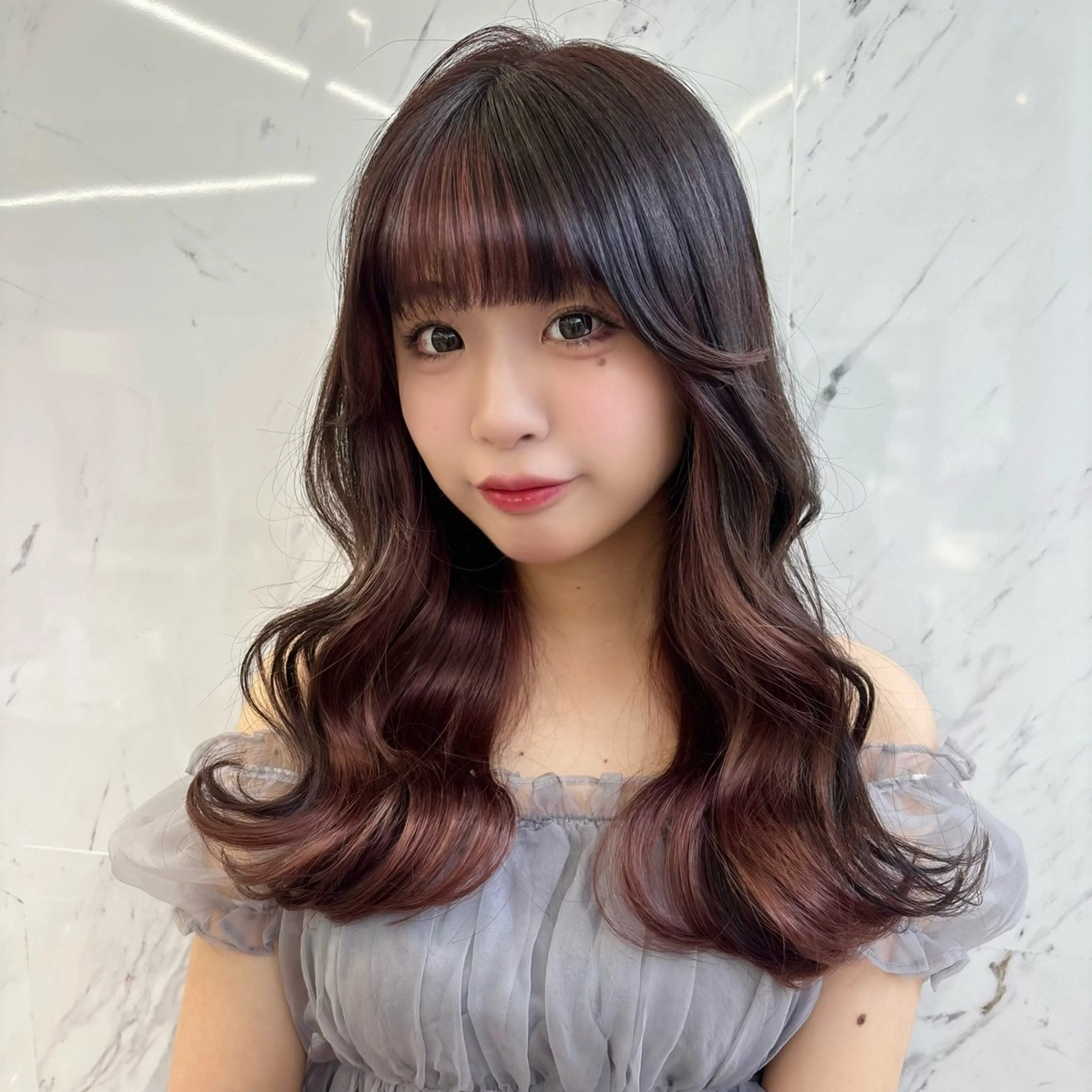 ロング カラー ロング カット ヘアカラー ParveMix 🪽鳥取彩花のヘアスタイル