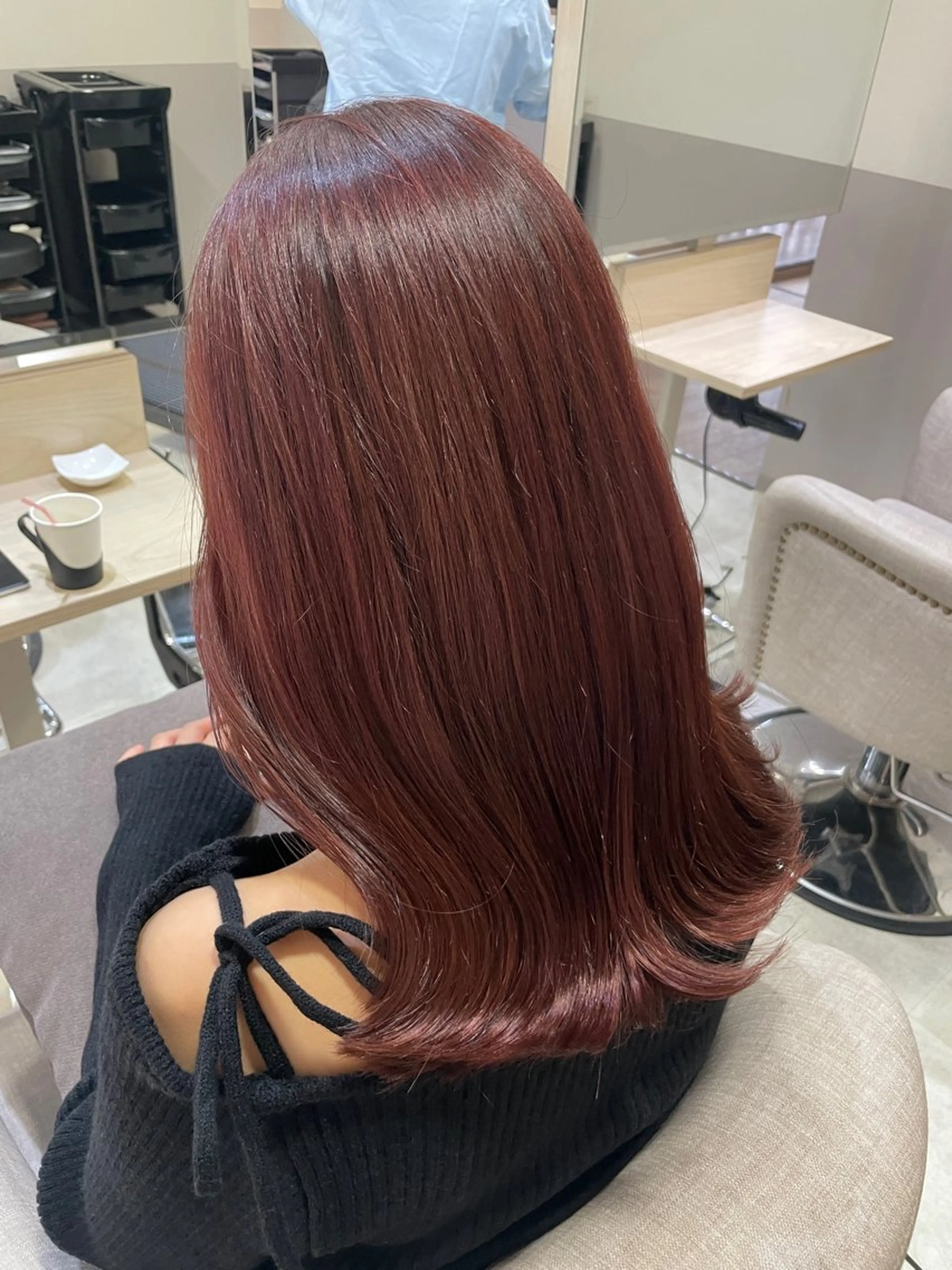 セミロング カラー カット ヘアカラー トリートメント HARUKA韓国ヘア /Luana梅田のヘアスタイル