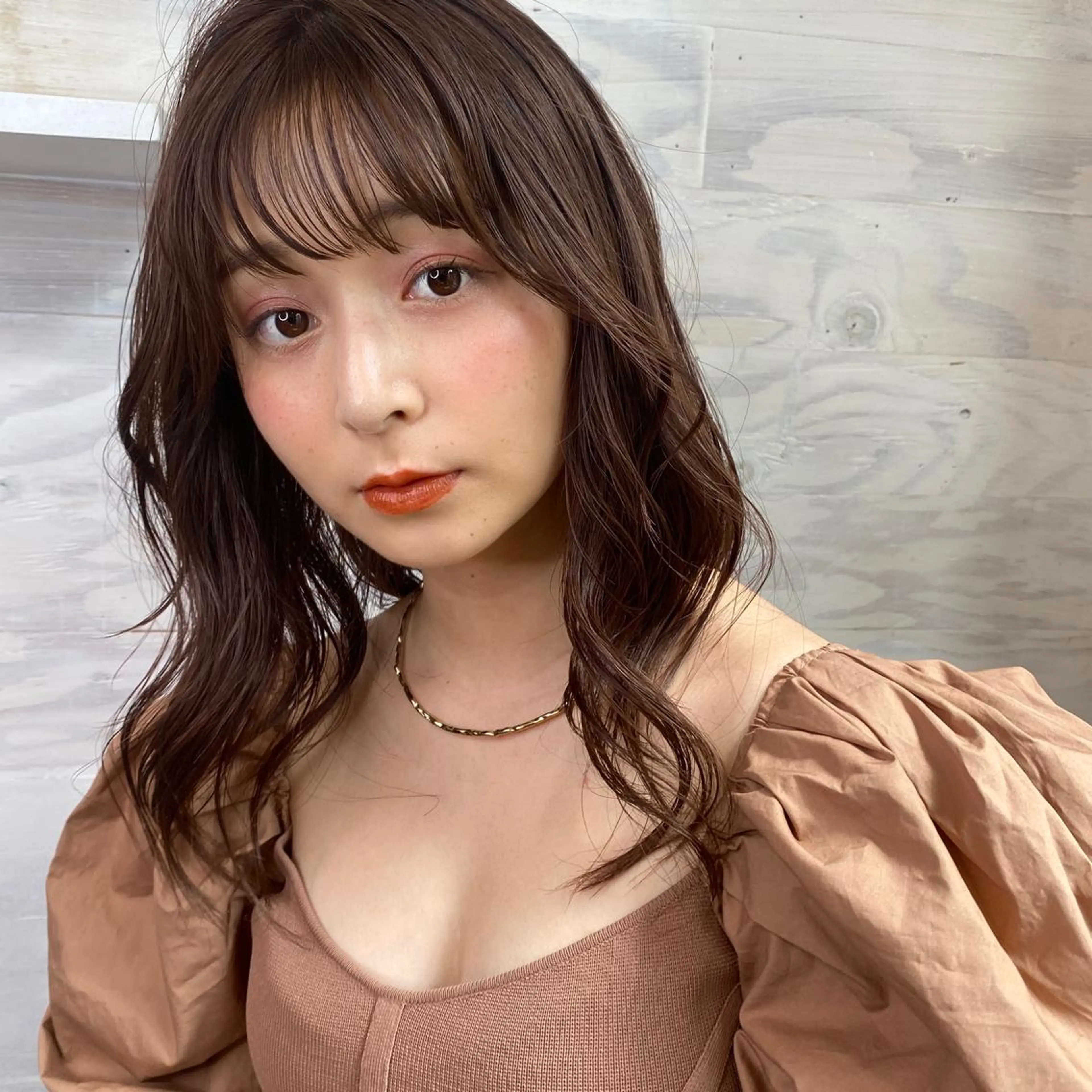 ミディアム 🪭risa 暖色/レイヤー🪭のヘアスタイル