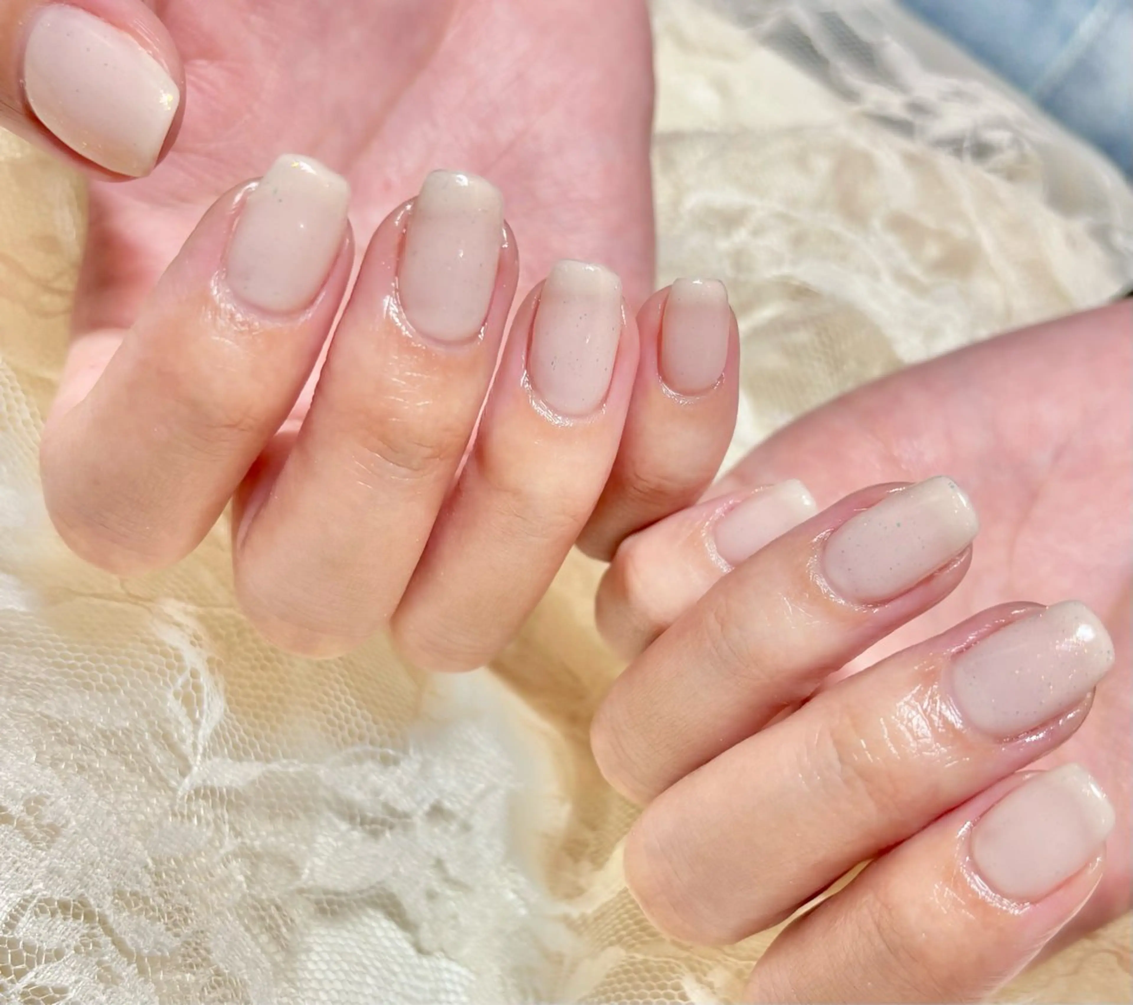 ネイル ホワイト ハンドネイル パラスパガーデン ♡齊藤歩のネイルデザイン