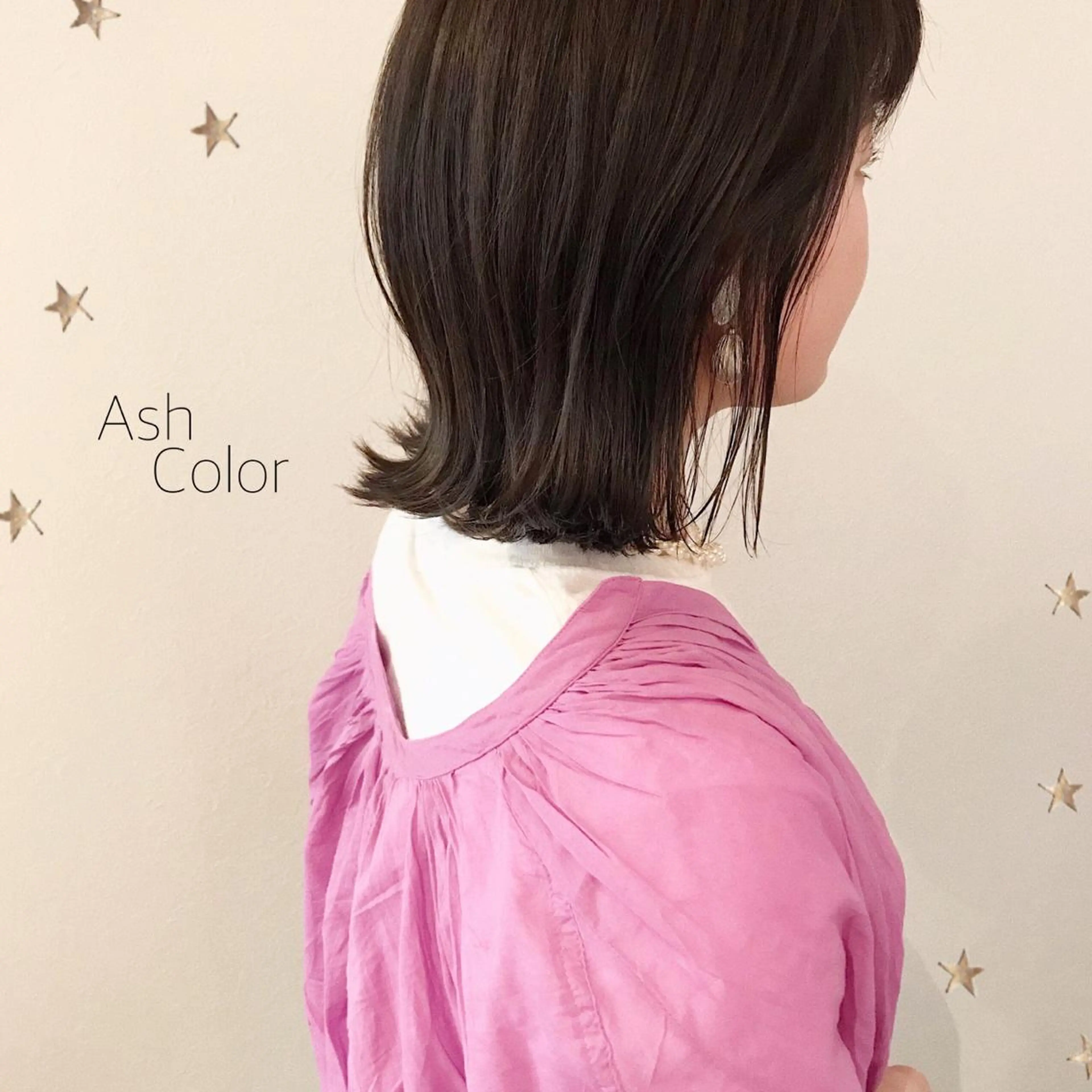 ミディアム カラー 市川 千夏のヘアスタイル