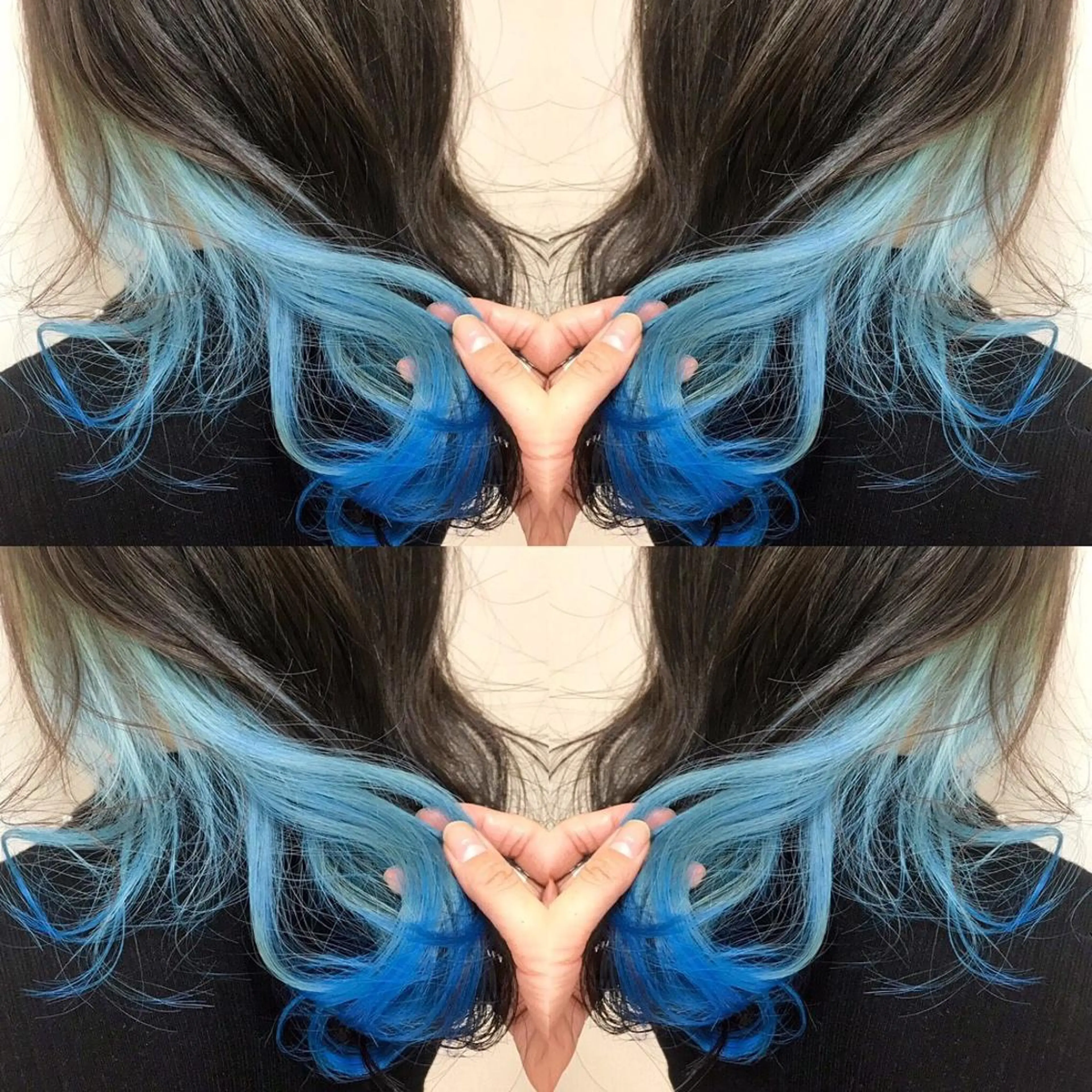 ロング カラー ブルーカラー Roid 代表✨HIROのヘアスタイル