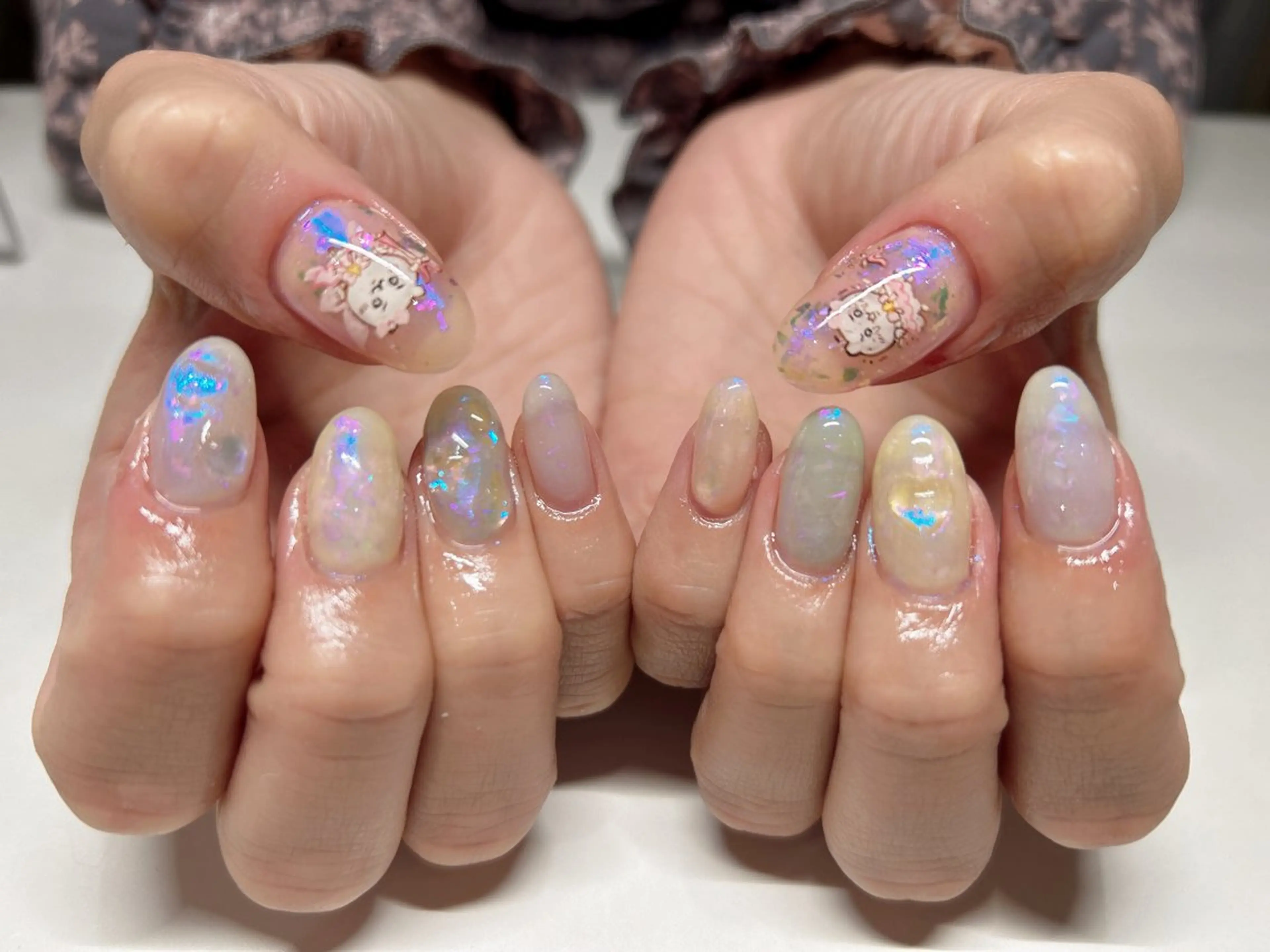 ネイル アートネイル フレンチネイル ジェルネイル グラデーション マグネットネイル ハンドネイル Miss:R 中津店所属・加藤 洋美のネイルデザイン