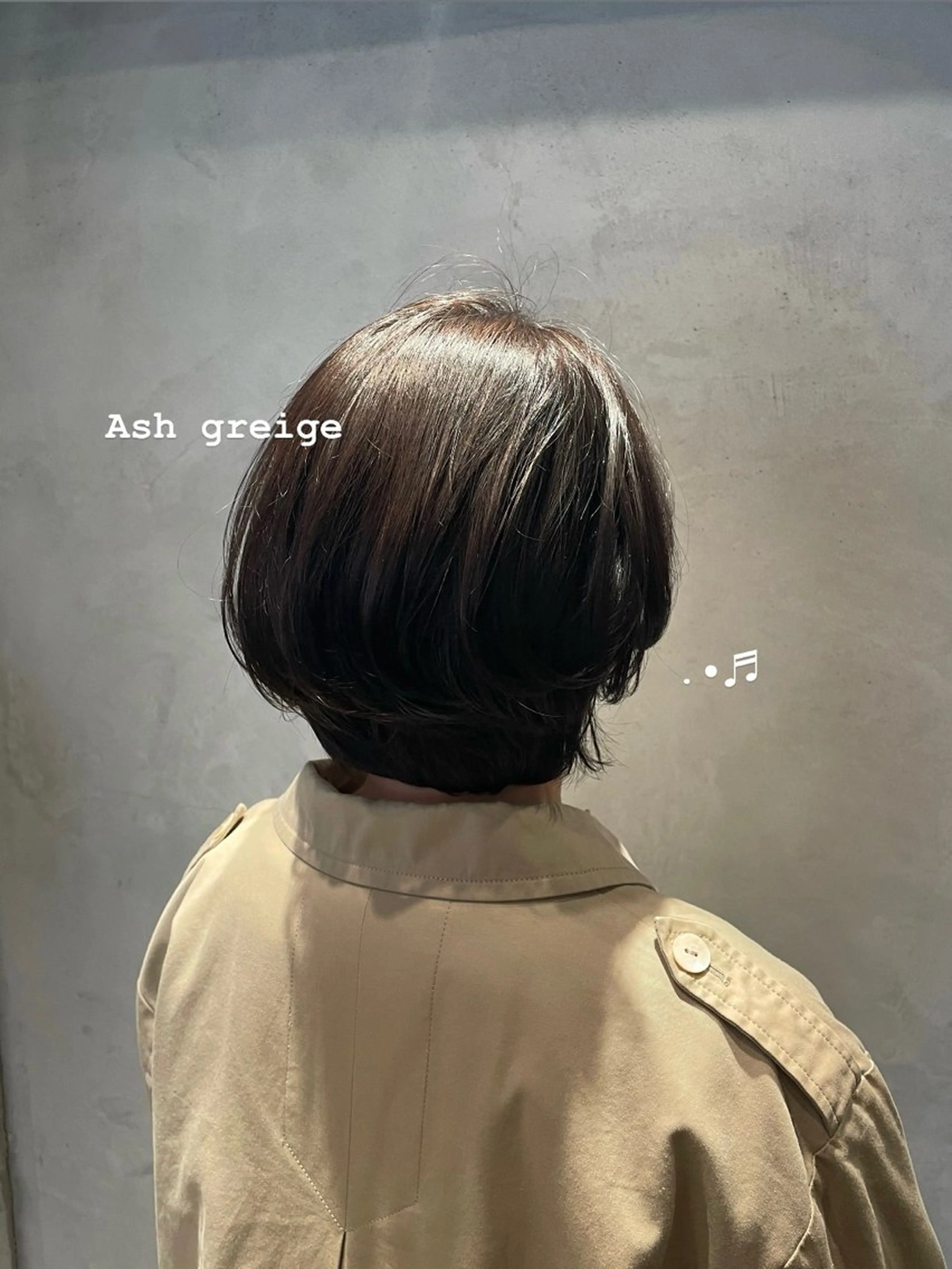 ショート カラー アッシュ 透明感カラー ヘアカラー トリートメント Luna ☾ ໋のヘアスタイル