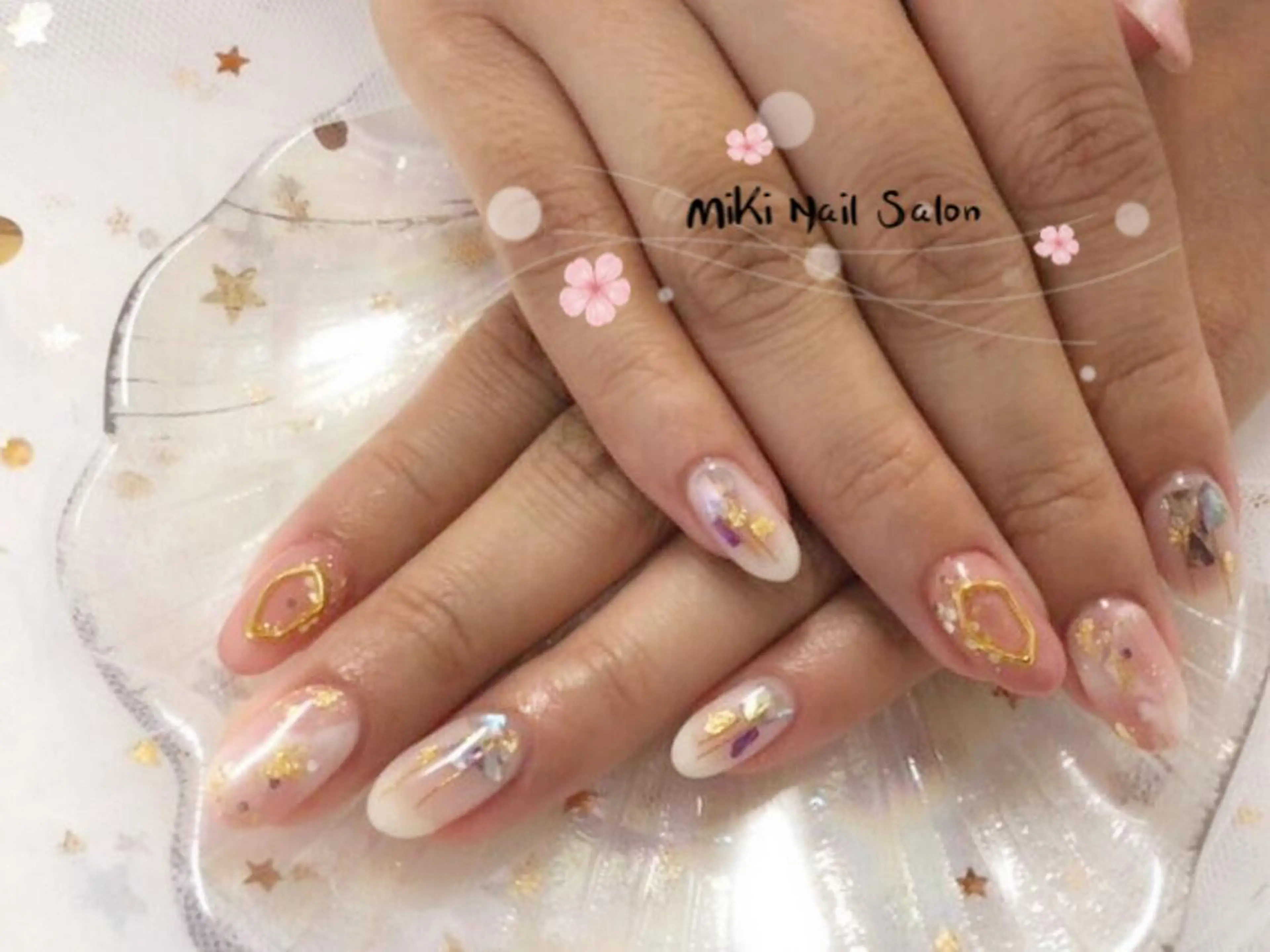 ネイル MiKi Nai池袋 長さだし得意のネイルデザイン