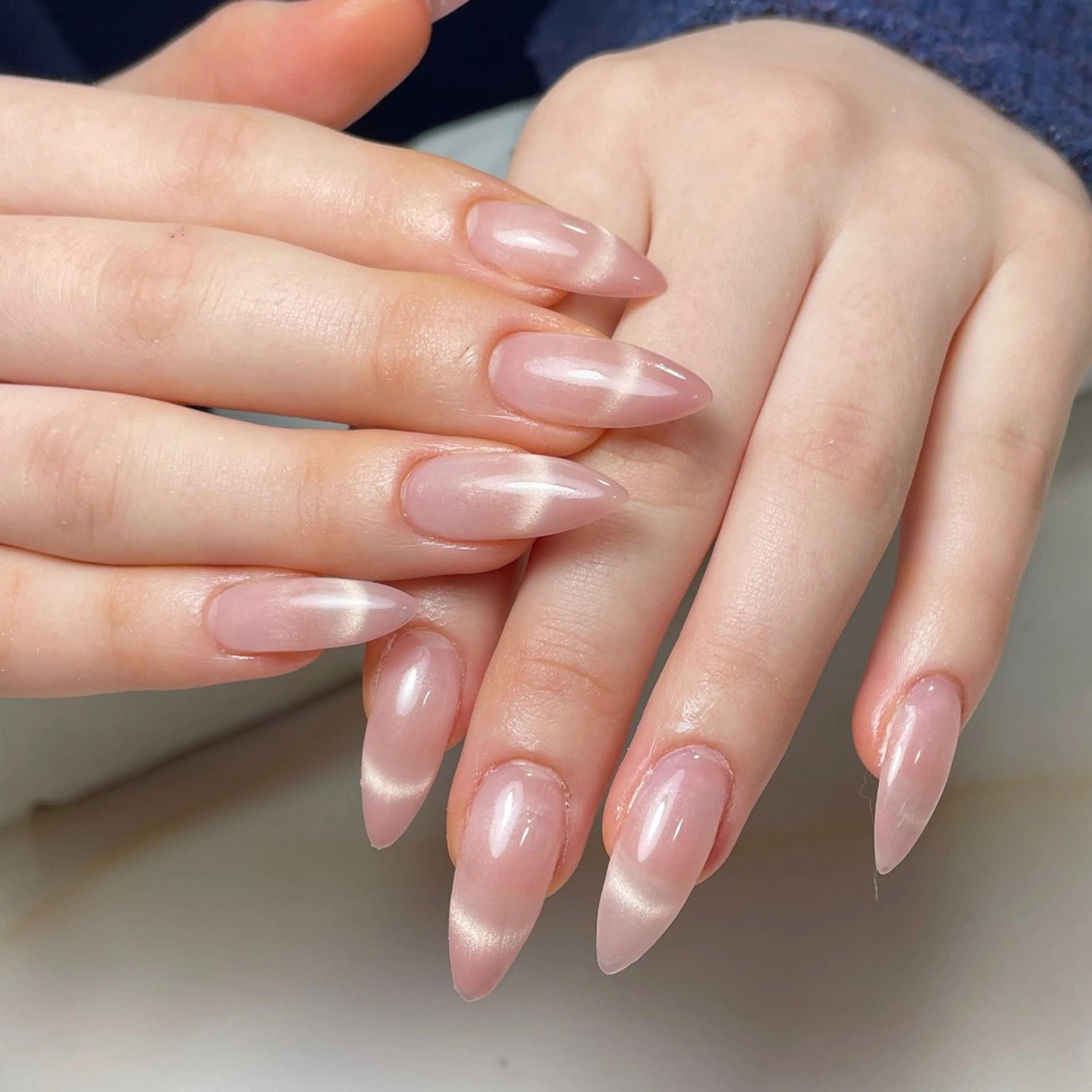 ネイル アートネイル フレンチネイル ジェルネイル グラデーション 韓国ネイル ハンドネイル 久保田 マリコのネイルデザイン