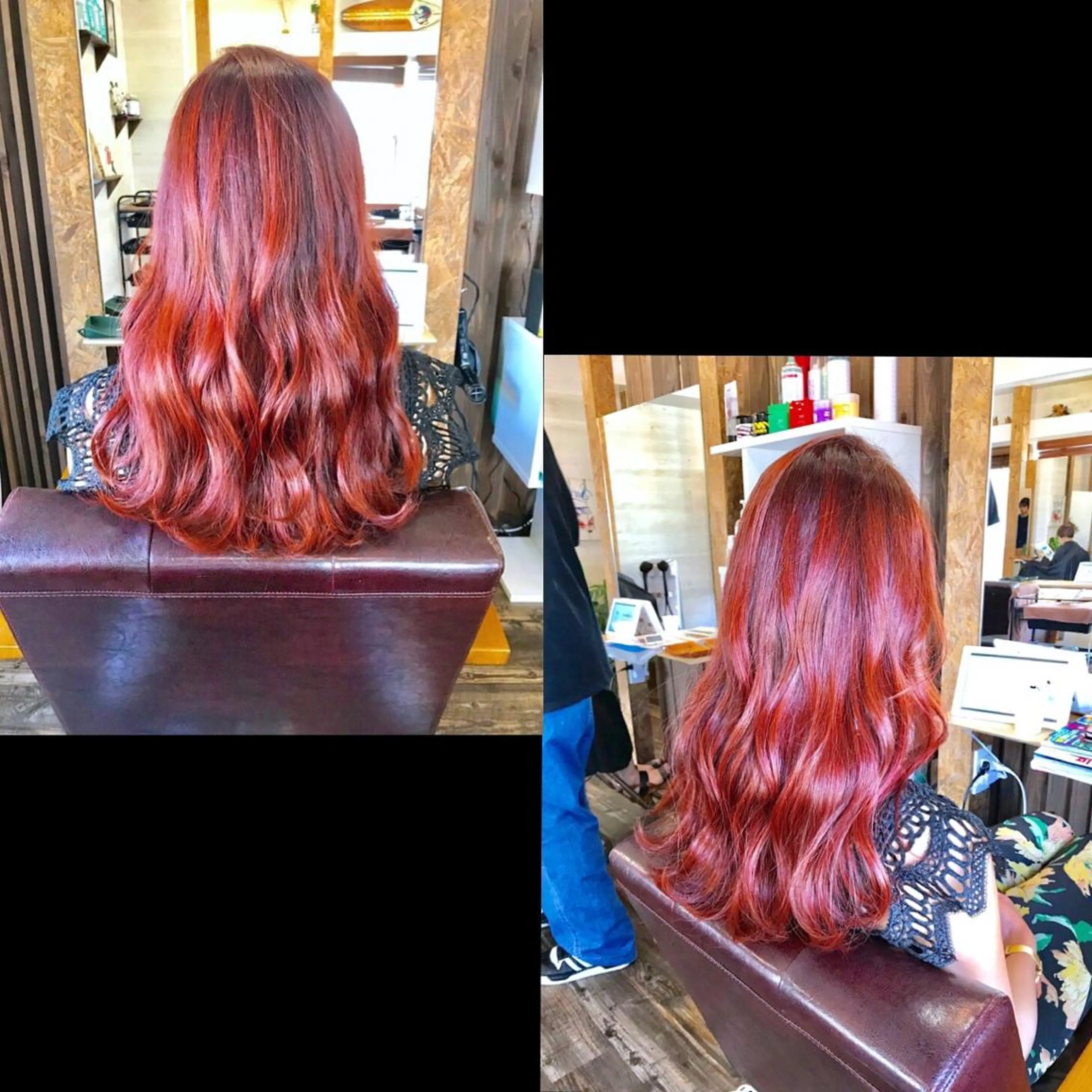 ロング カラー ヘアカラー ✯カラー&編み込み エクステ✯池田智博✯のヘアスタイル