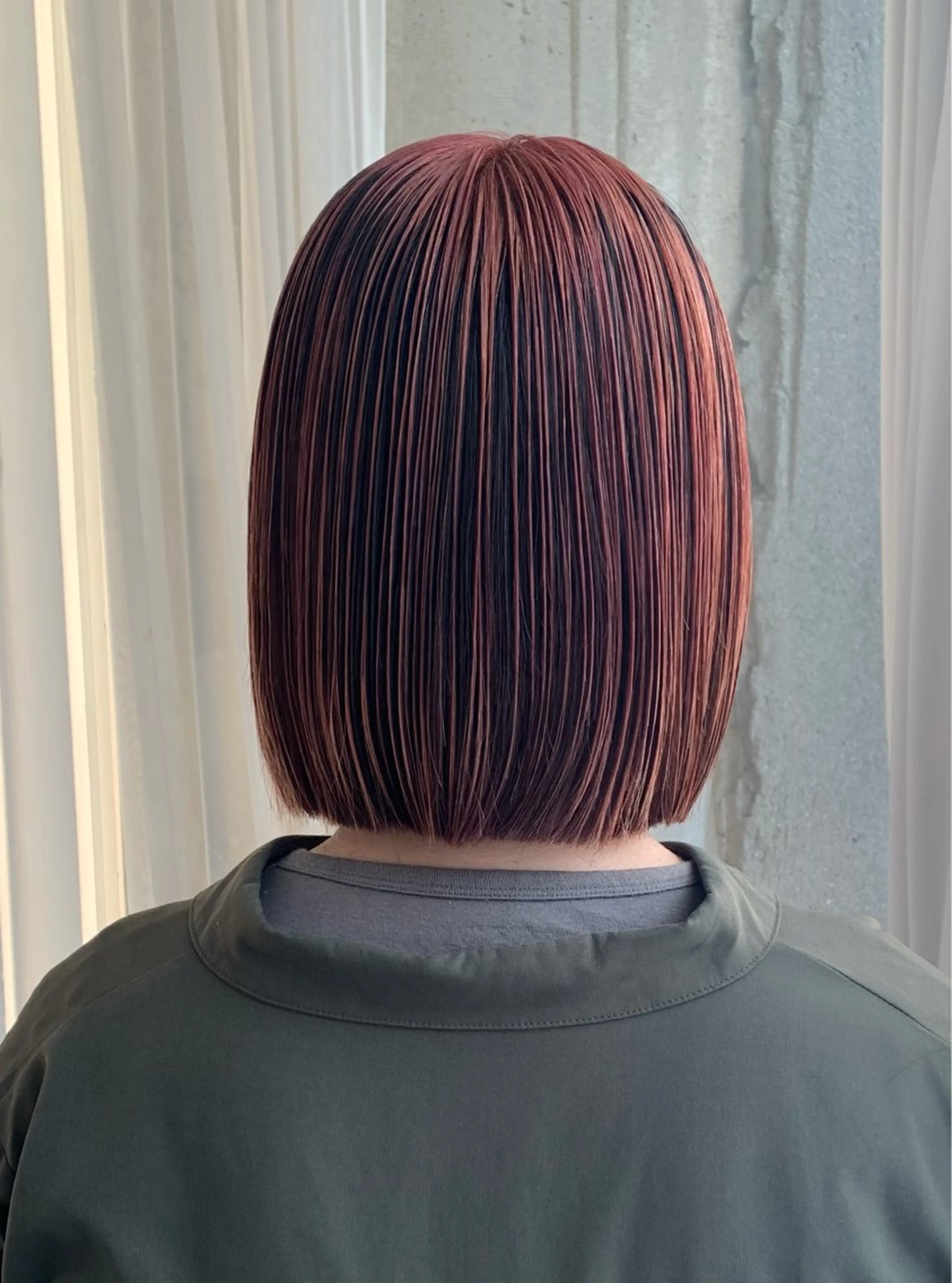 ミディアム ヘアカラー ケアブリーチ✨ /髪質改善ストレートのヘアスタイル