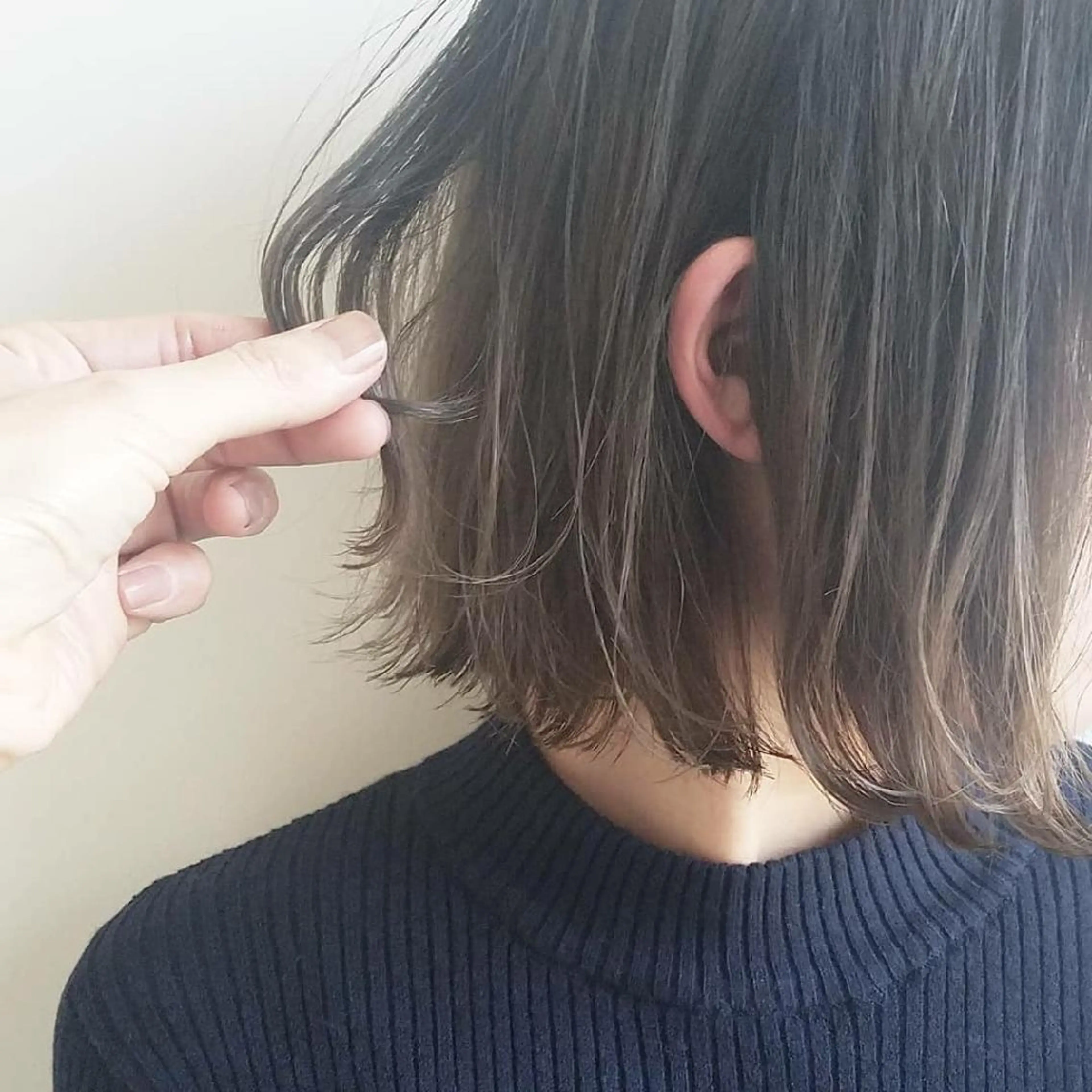 ミディアム カラー ヘアアレンジ パーマ グラデーションカラー ボブ iplus まつげ、眉毛、耳つぼのマツエク・マツパデザイン