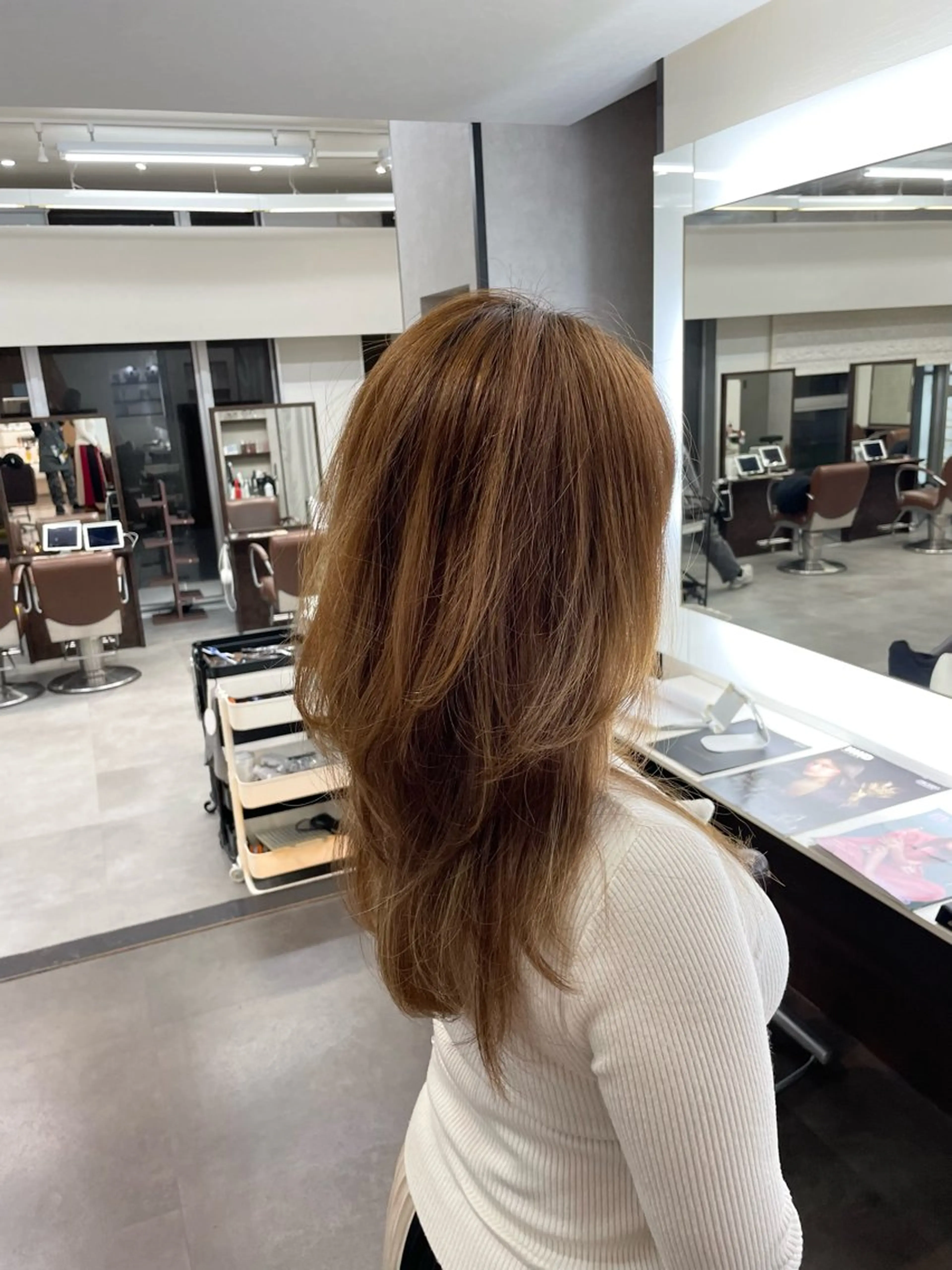 ロング レイヤーカット 堀 綾花のヘアスタイル