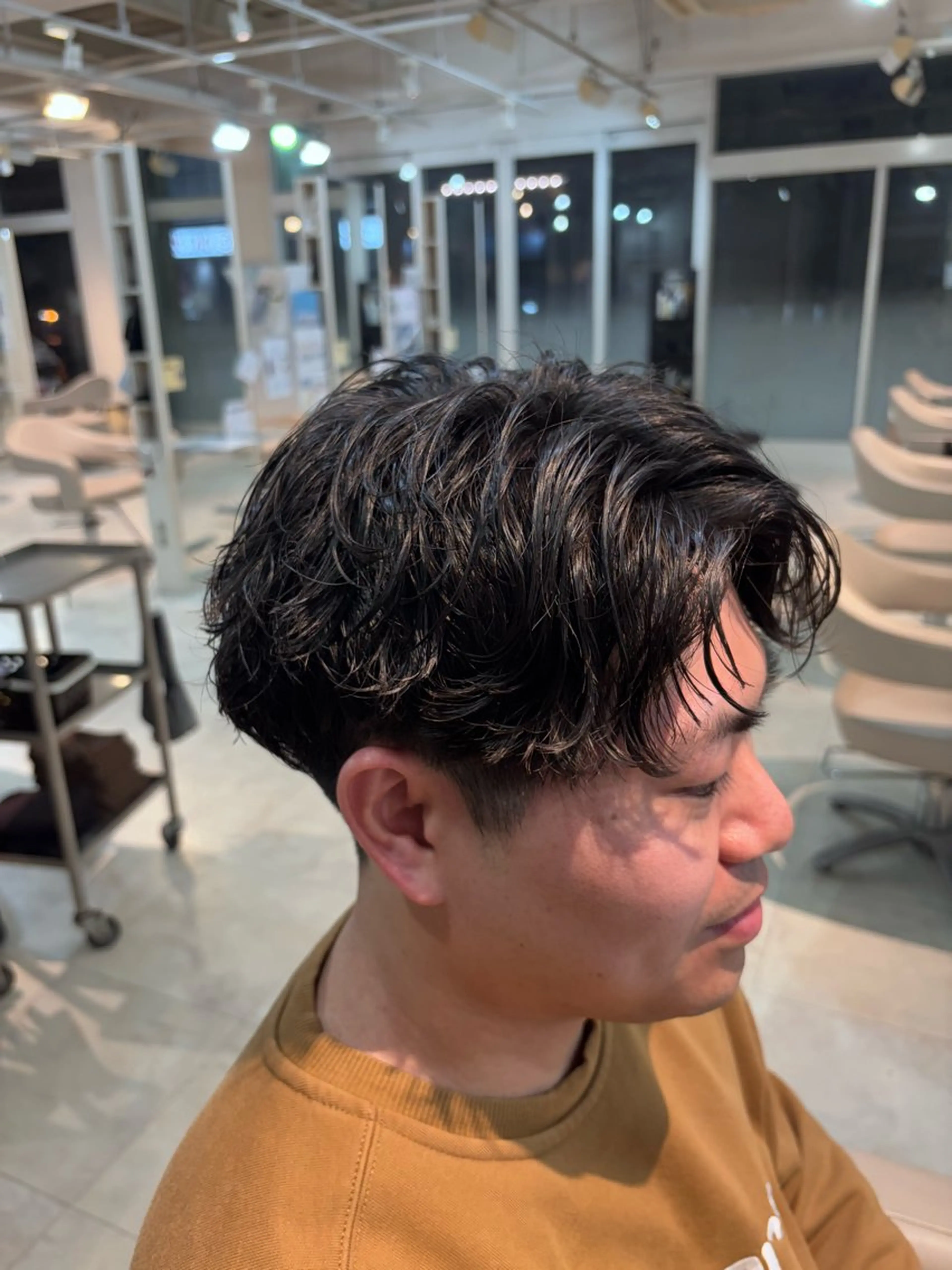 パーマ メンズ メンズパーマ 波巻きパーマ LITA住吉 そらのヘアスタイル