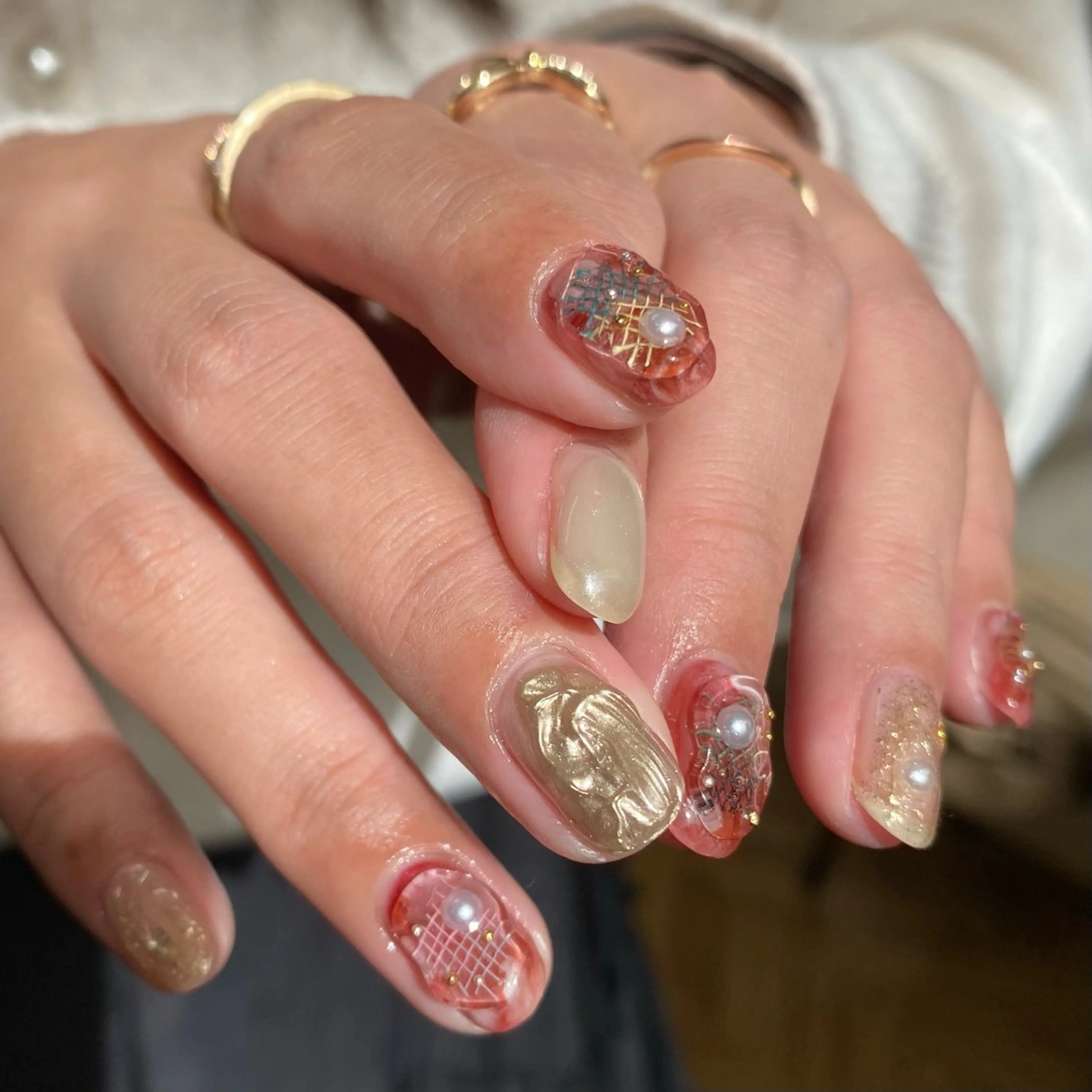 ネイル ジェルネイル マグネットネイル 持ち込み ニュアンスネイル ワンカラーネイル ハンドネイル 草加ニュアンスネイル 🌚hersのネイルデザイン