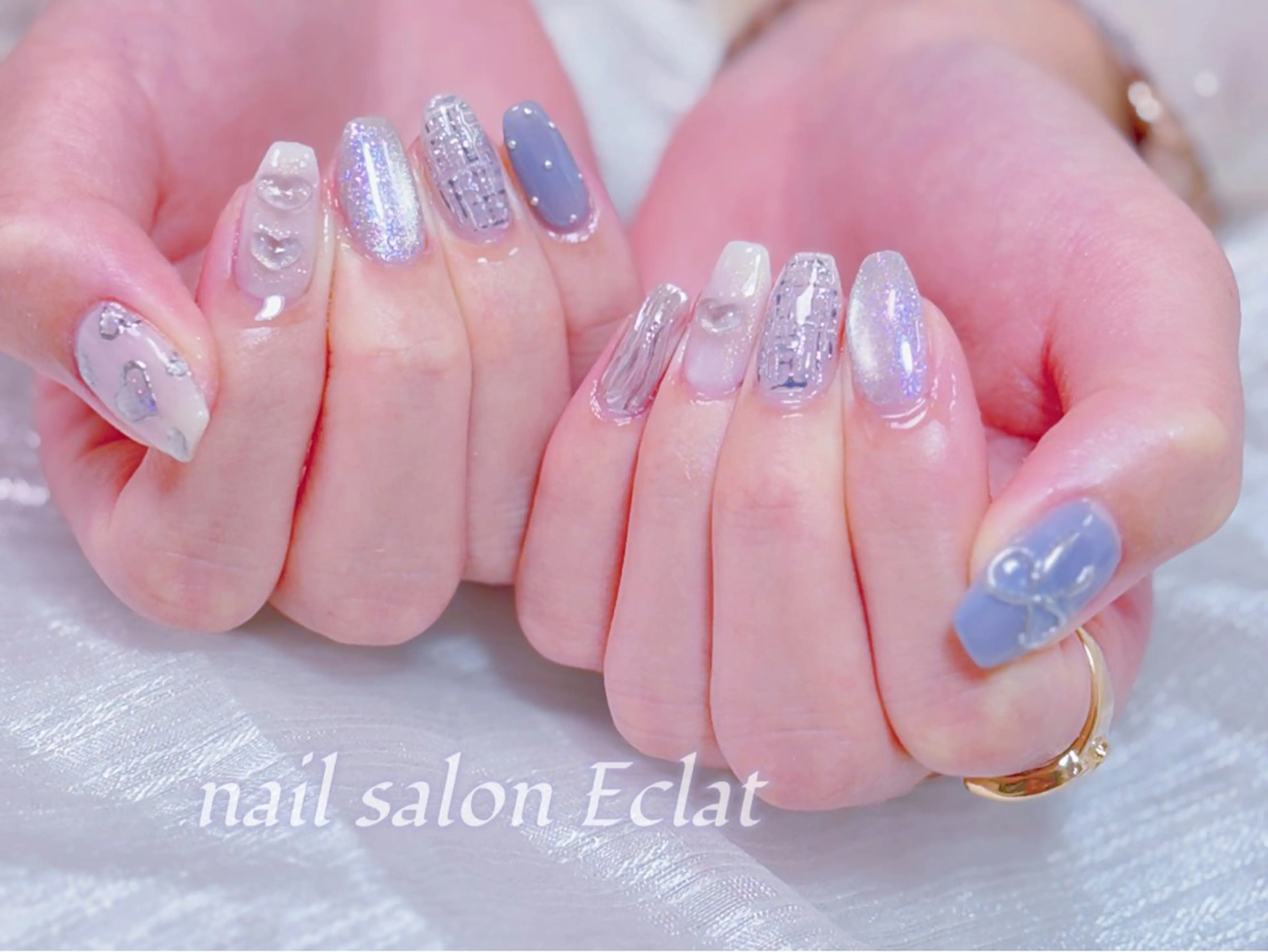 ネイル ネイルサロンエクラ 🫧Shizukaのネイルデザイン