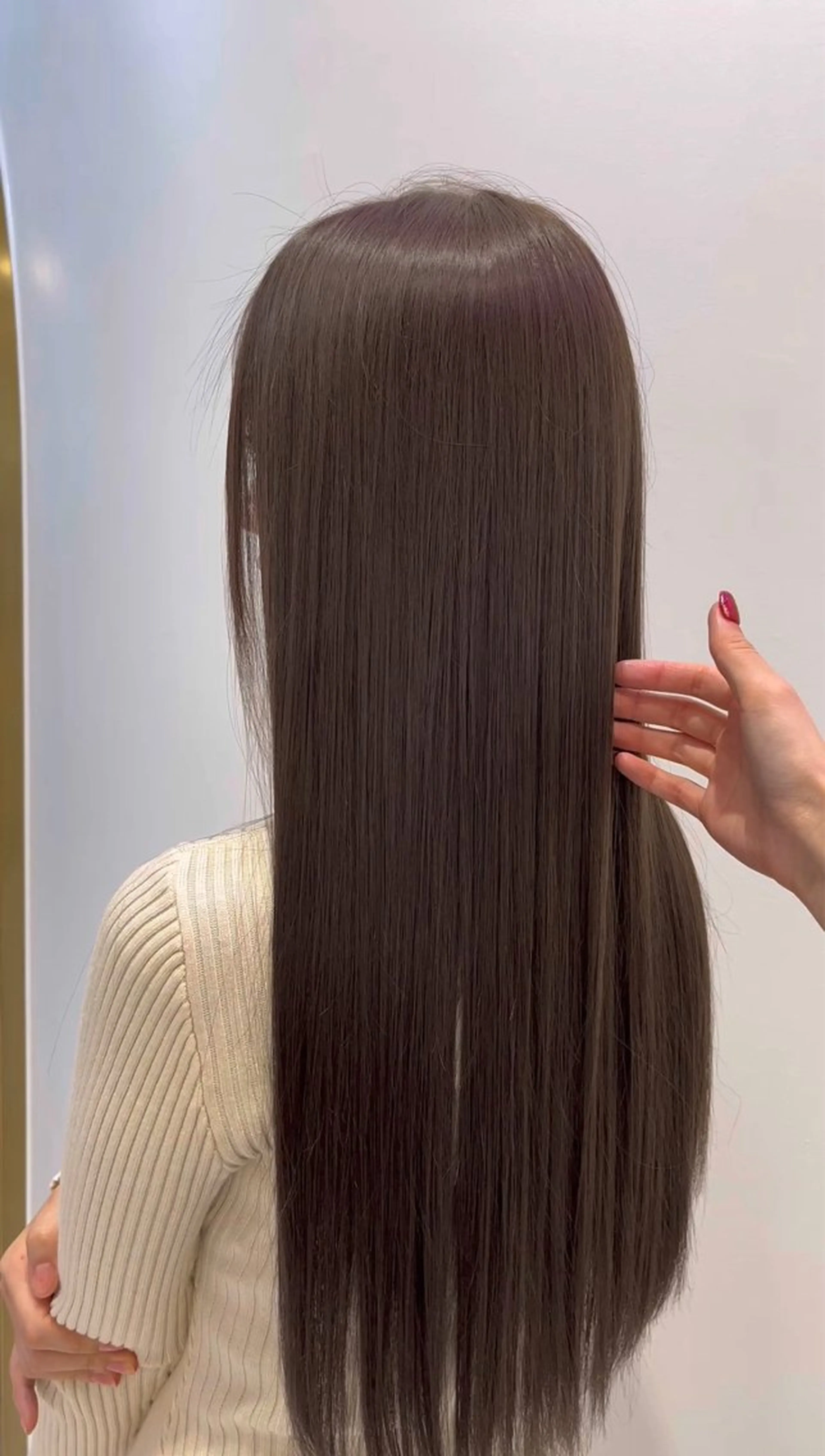 ロング カラー 髪質改善 トリートメント ヘアカラー トリートメント 名駅/大人韓国ヘア 艶カラー/Rihoのヘアスタイル