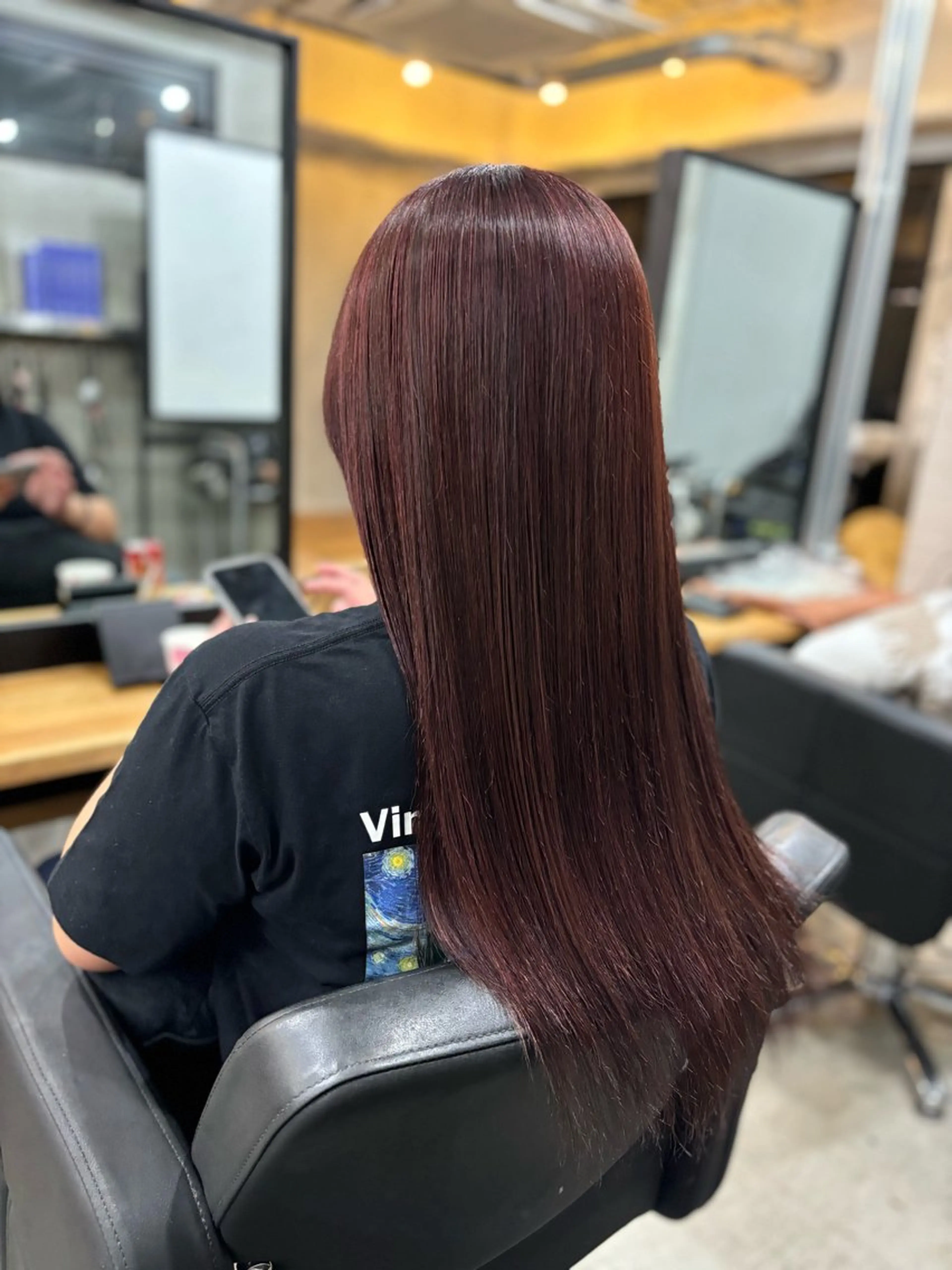 カラー ブリーチ ブリーチなしカラー レッドカラー ヘアカラー トリートメント 艶髪/髪質改善/ ゆうとのヘアスタイル