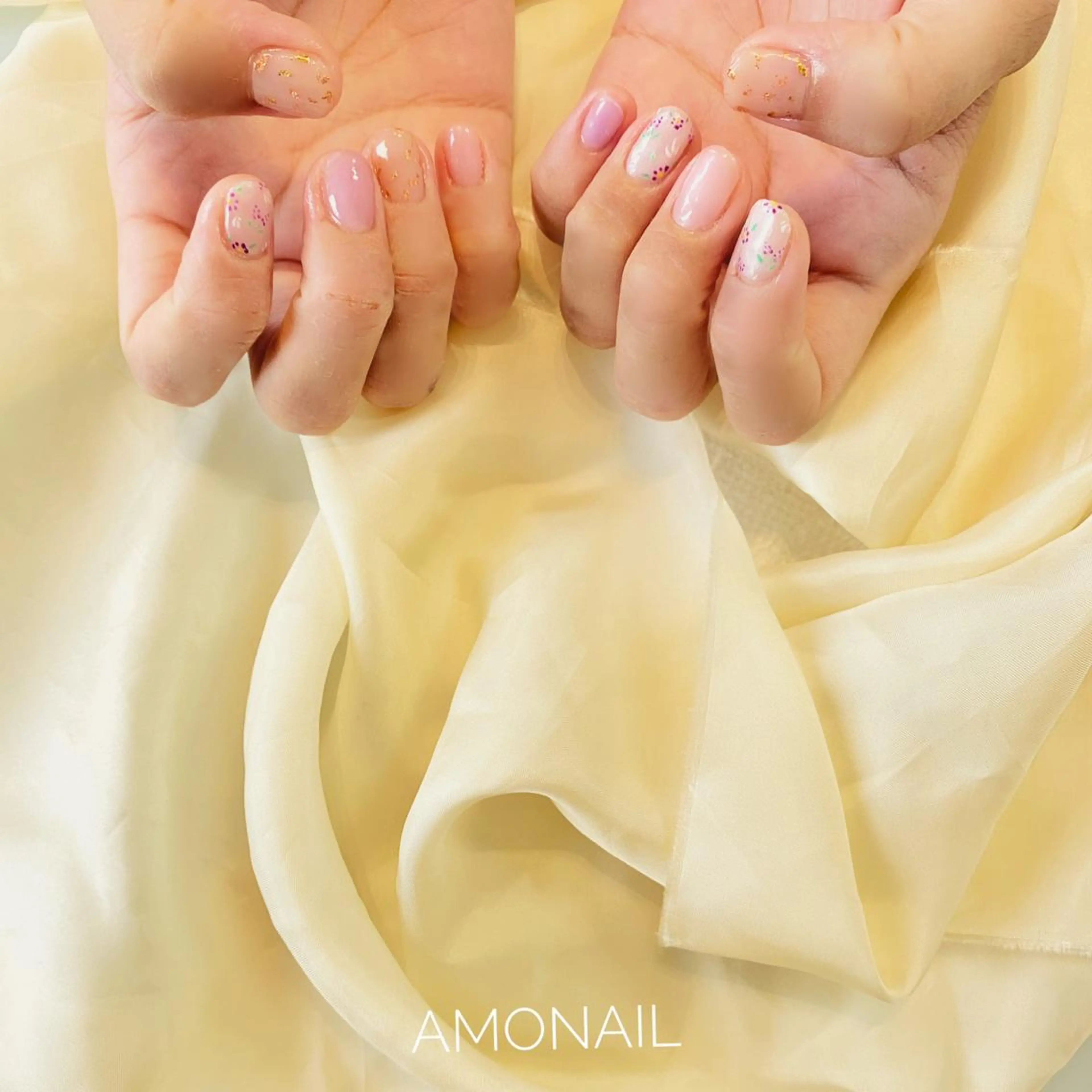 ネイル アートネイル クリアネイル ニュアンスネイル ピンク 唐笠 祥子のその他イメージ