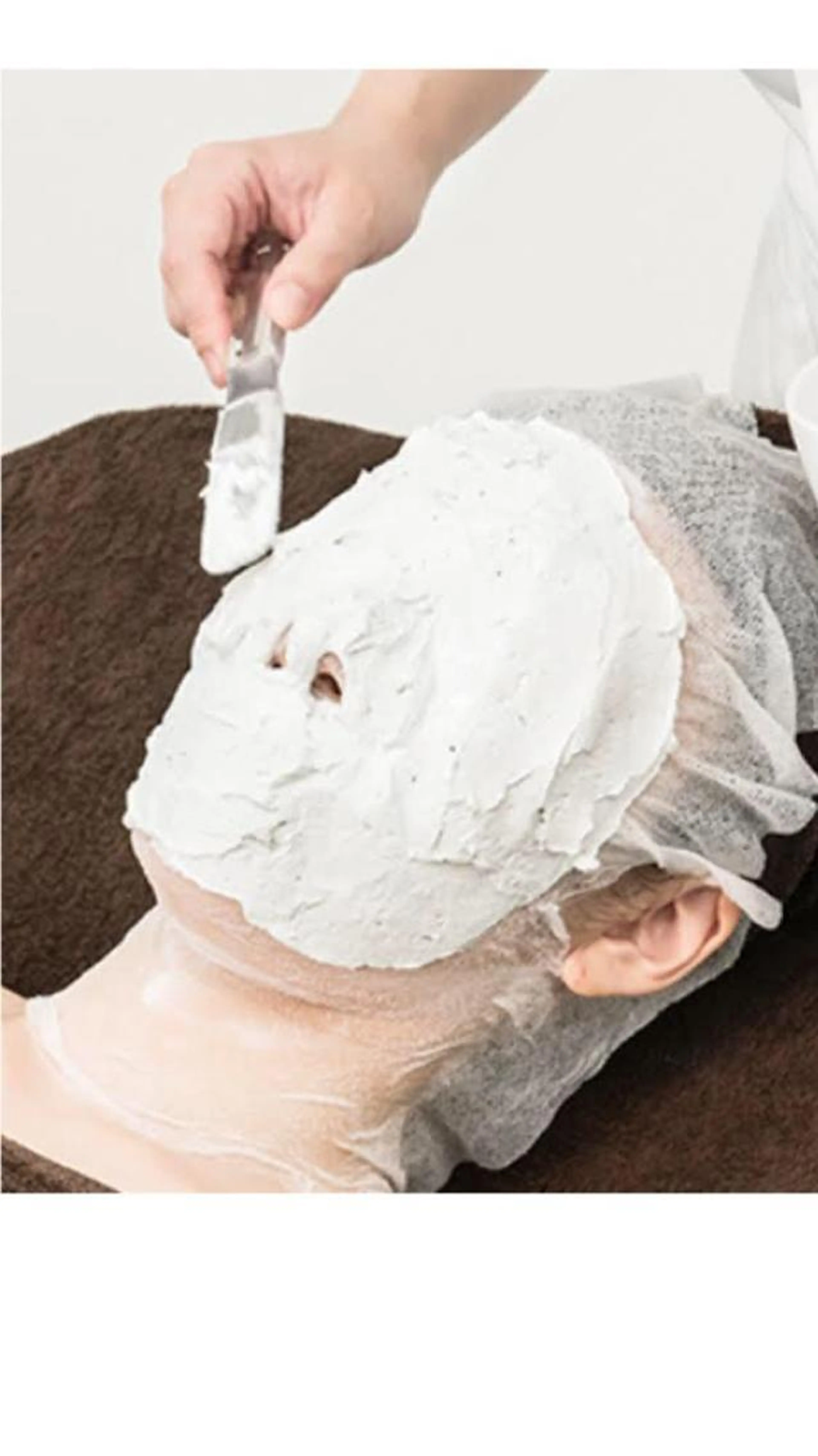 【むくみ・くすみケア】フェイシャル、デコルテ＋石膏パック　¥13200→¥6000の写真