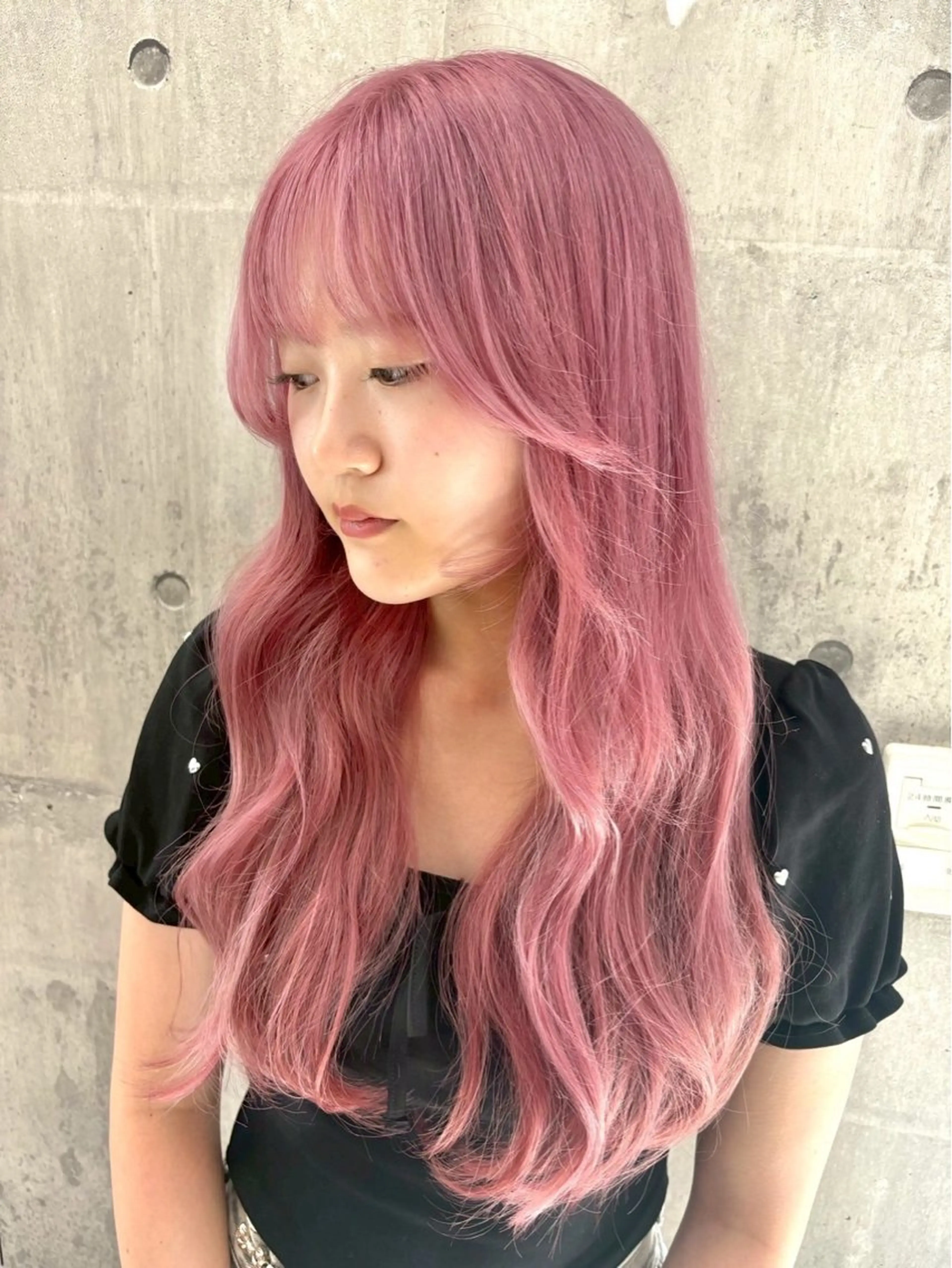 ロング カラー パーマ ヘアアレンジ メンズ キッズ ヘアカラー トリートメント レイヤー×ハイトーン / mihana🪐のヘアスタイル