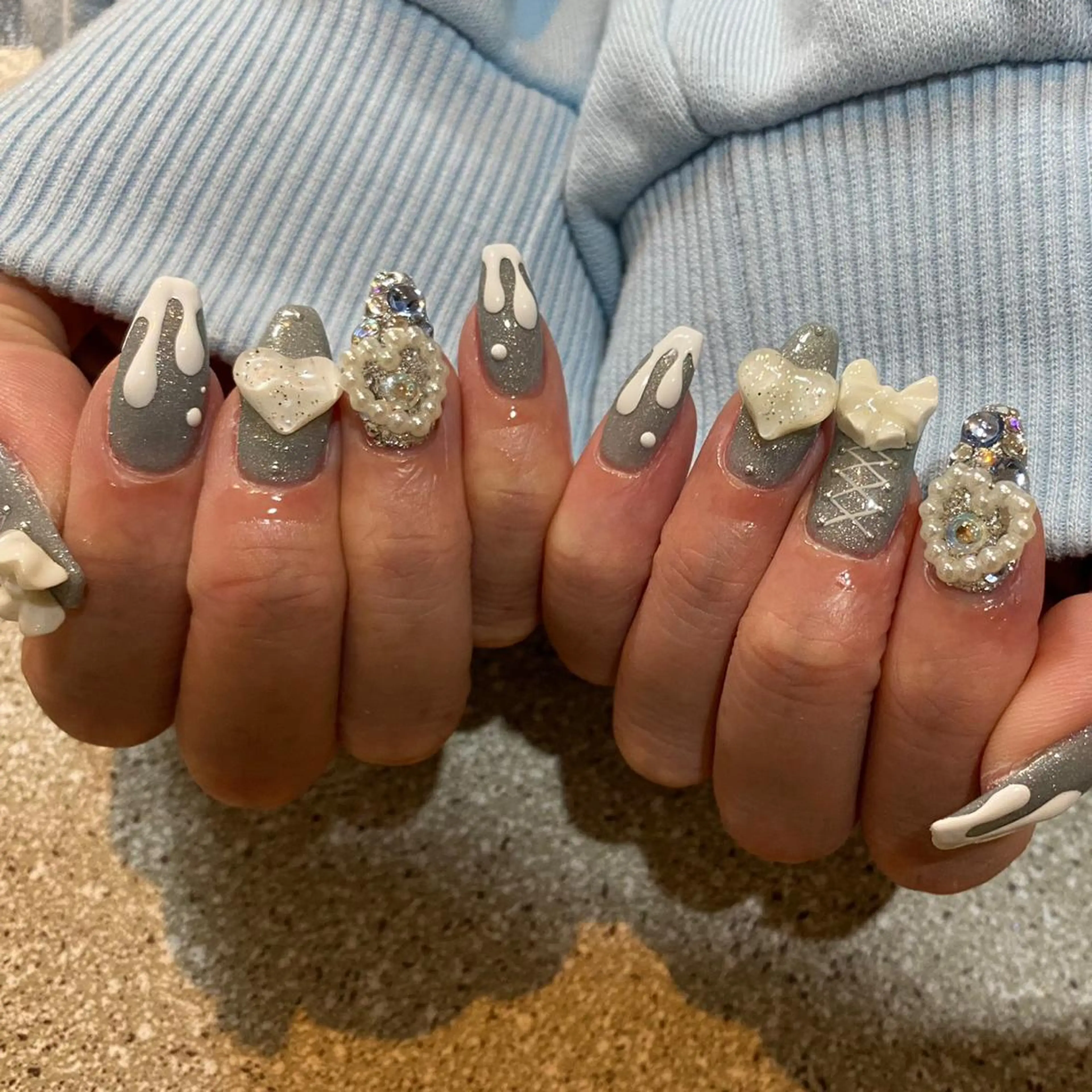 ネイル ハンドネイル 【やり放題専門店】 スカルプ＆長さ出しのネイルデザイン