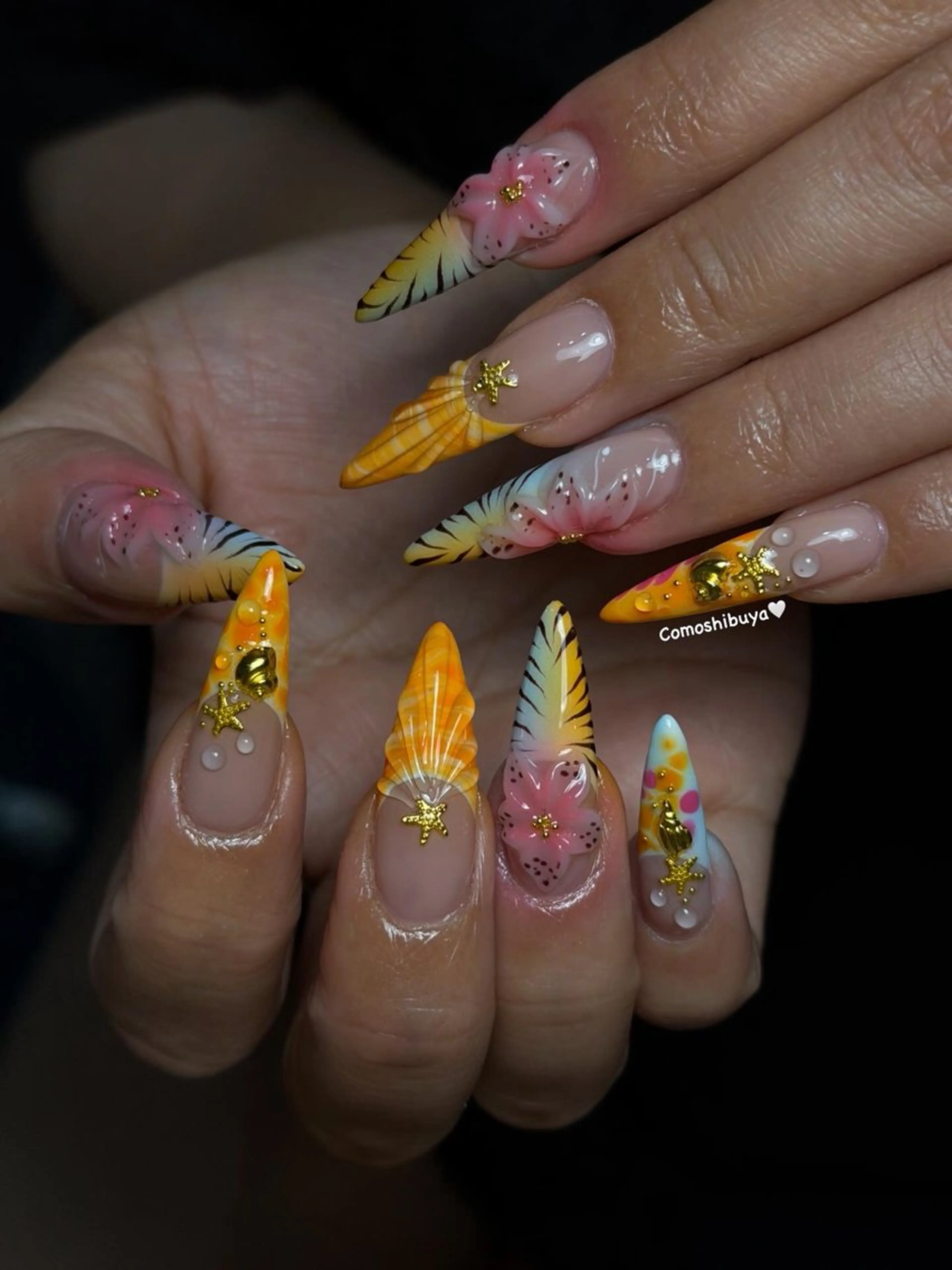 ネイル 韓国ネイル シンプルネイル ワンホンネイル ハンドネイル CoMo Nailのネイルデザイン