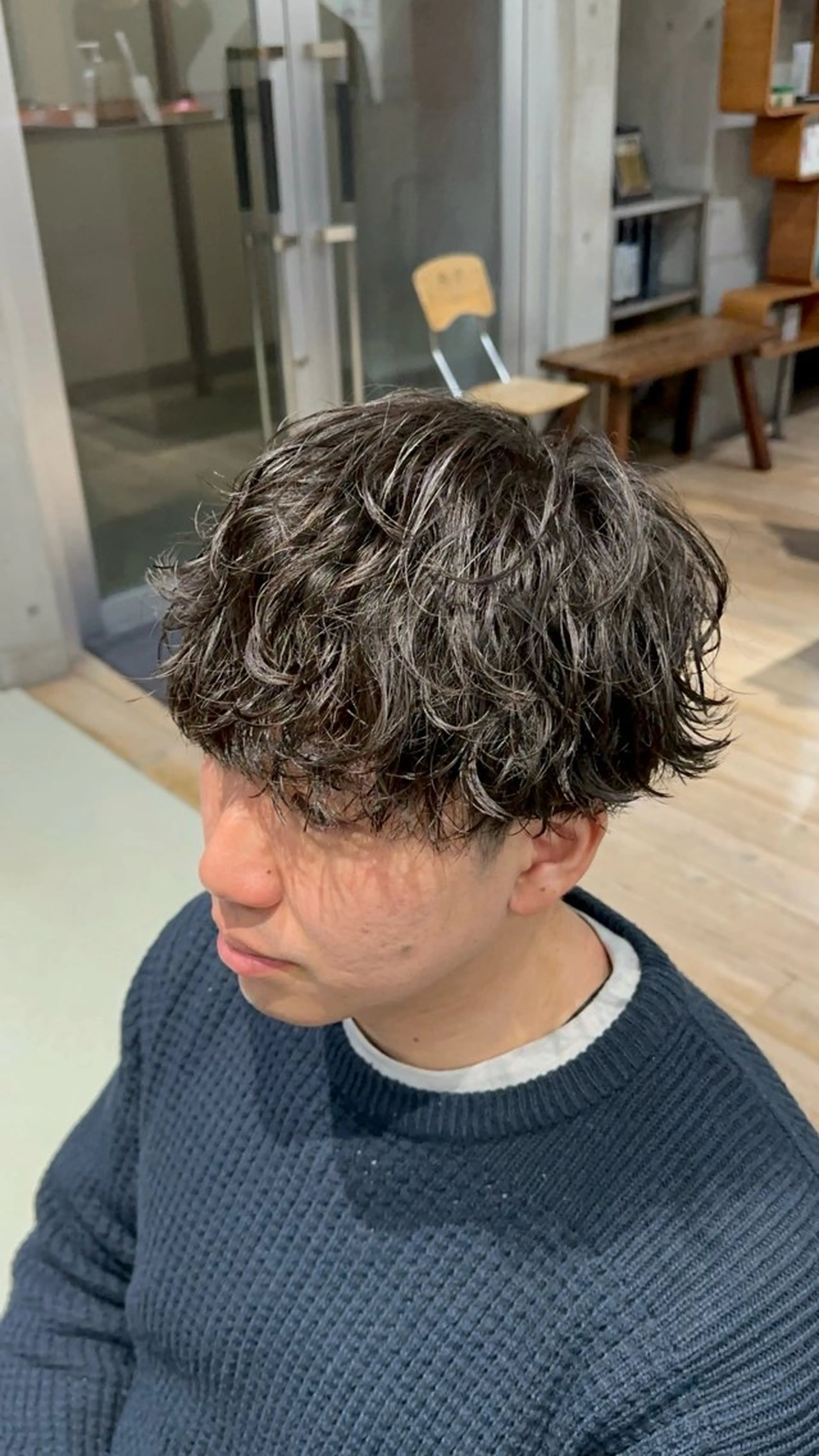 パーマ メンズ カット パーマ fifth原宿 宮部蓮のヘアスタイル