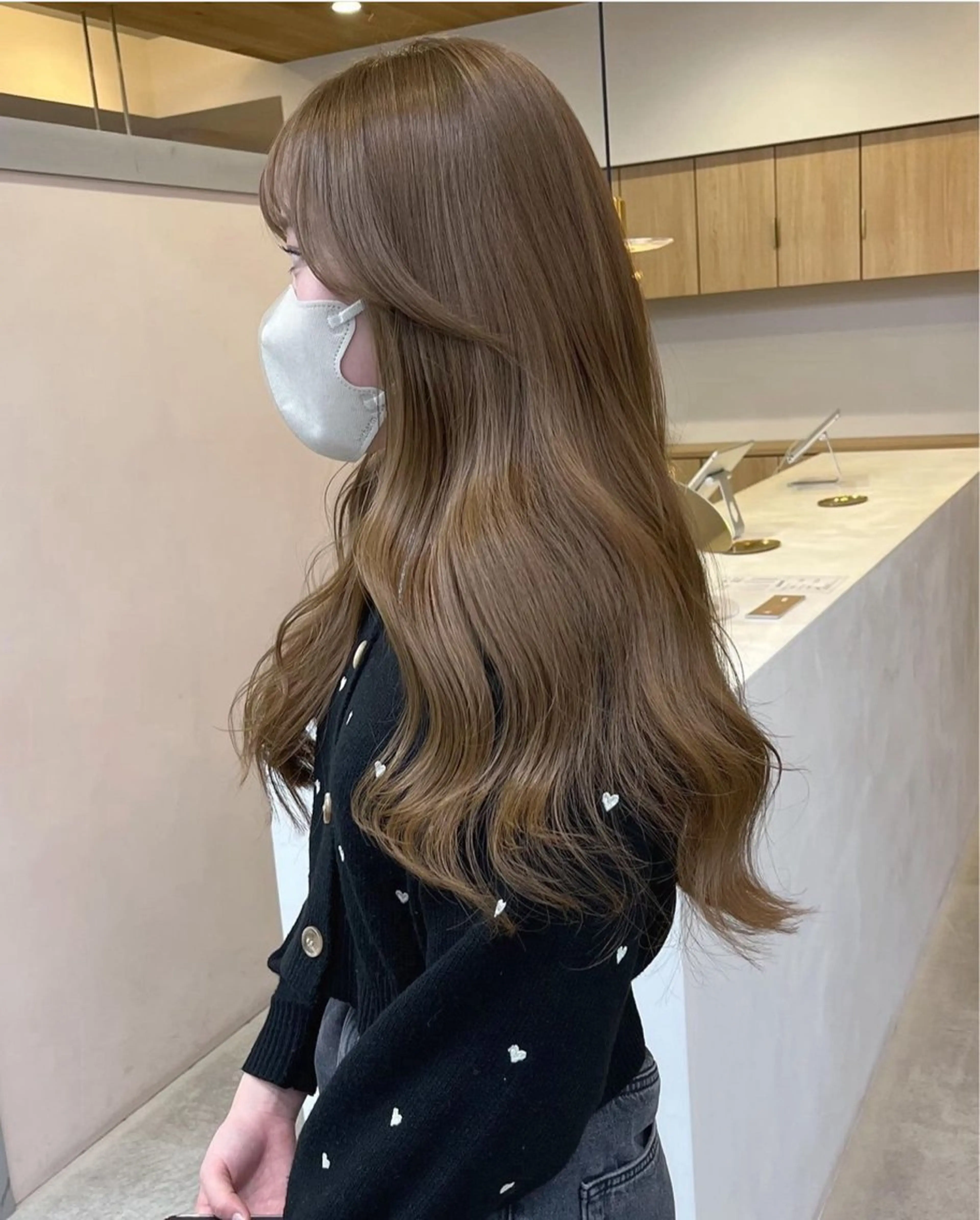 ロング カラー 暖色カラー/透明感 ベージュ/結羽🌼のヘアスタイル