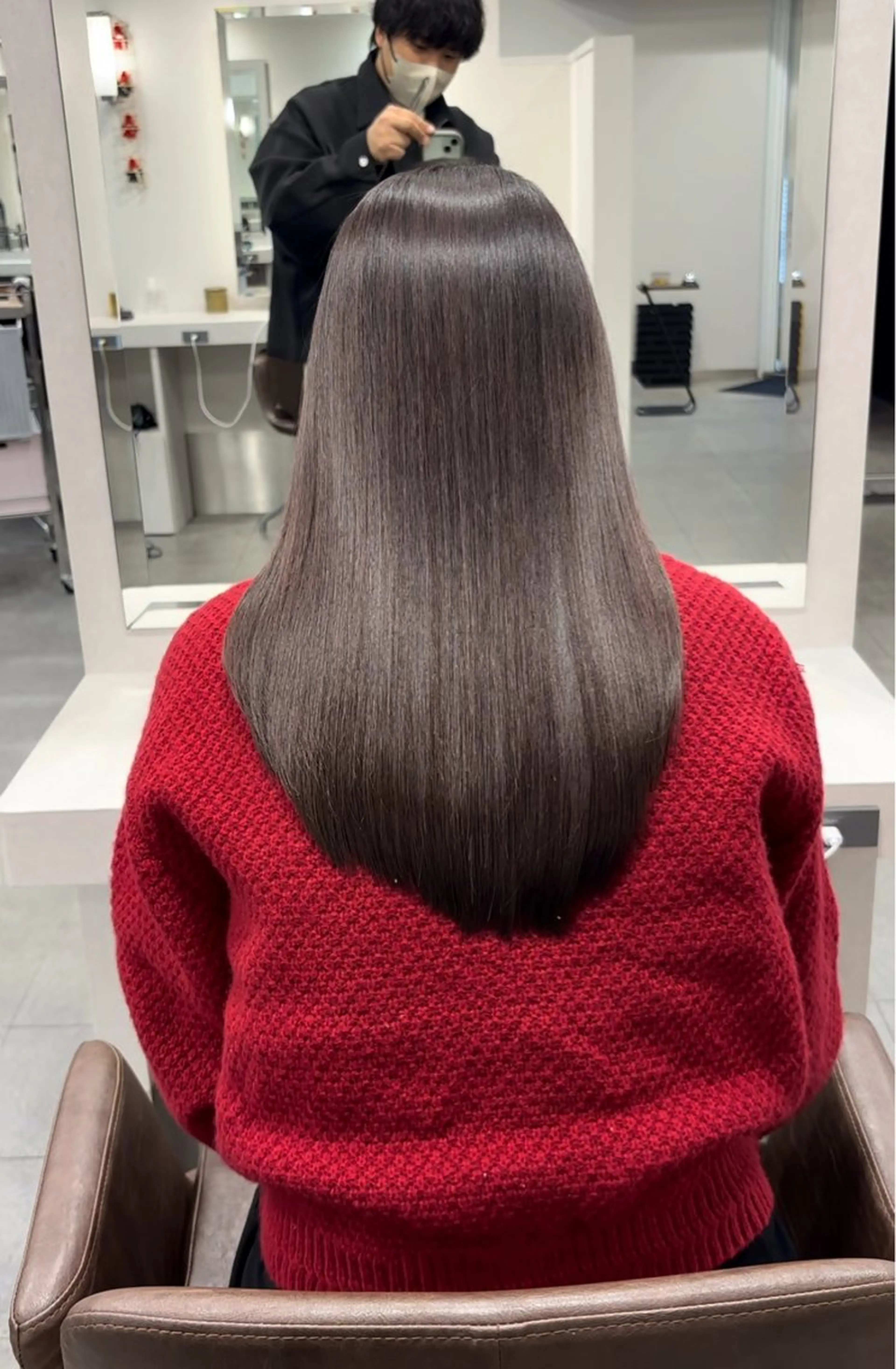 ロング 縮毛矯正 美髪×縮毛矯正 水上真由美😘のヘアスタイル