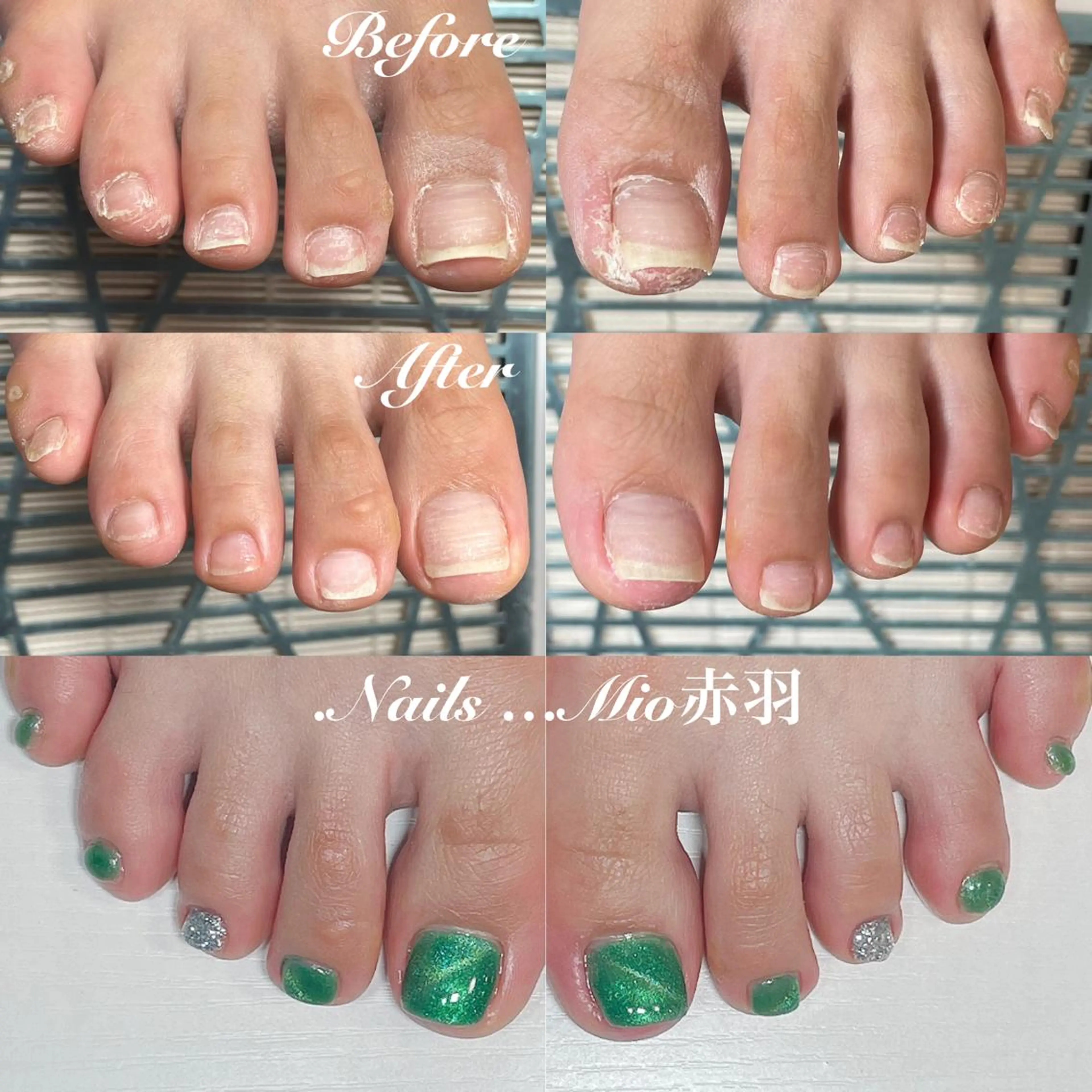 ネイル フットネイル ジェルネイル マグネットネイル .Nails Mio 赤羽西ネイルサロンのネイルデザイン