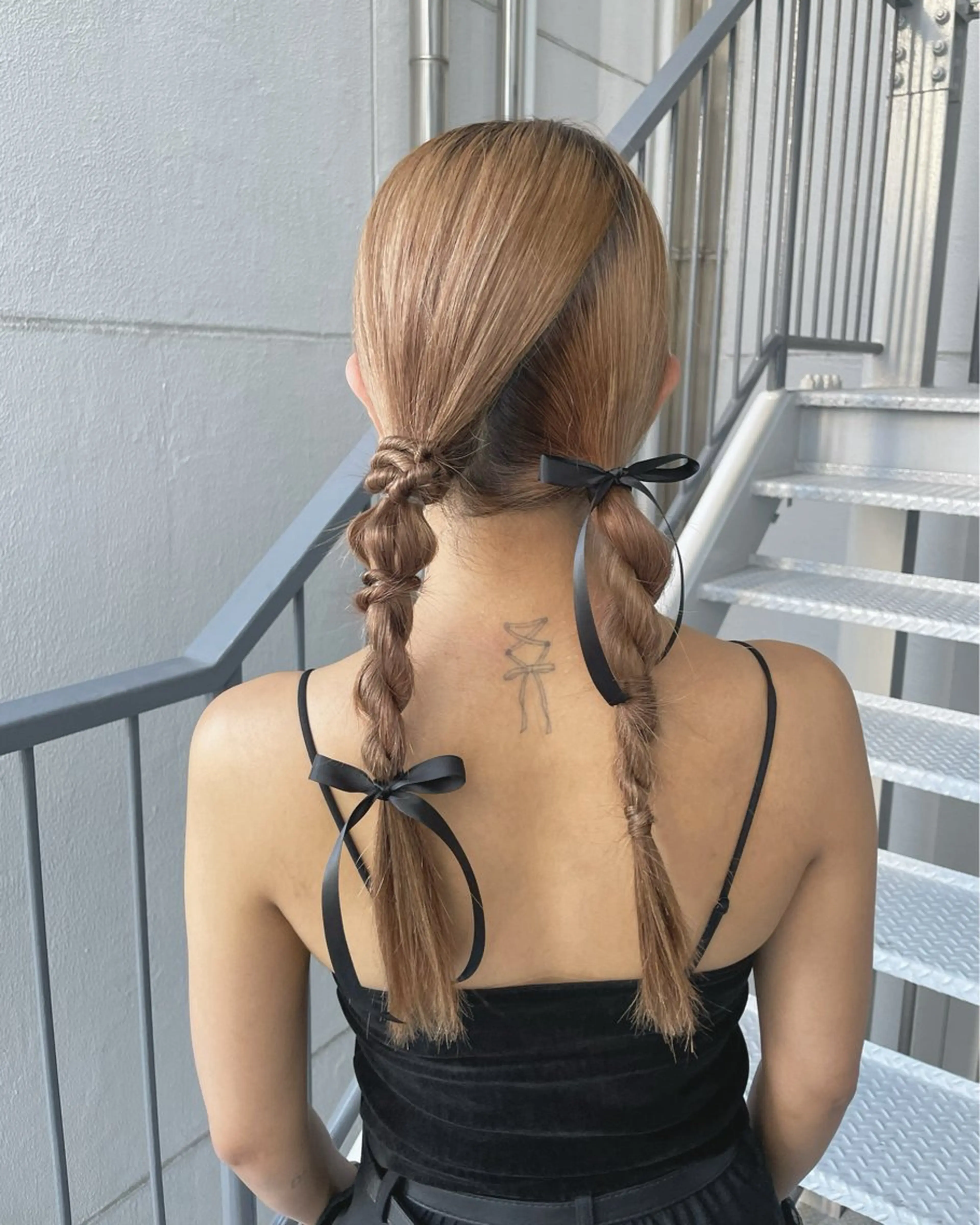 ロング ヘアアレンジ ヘアセット 【表参道】Ruri デジタルパーマのヘアスタイル