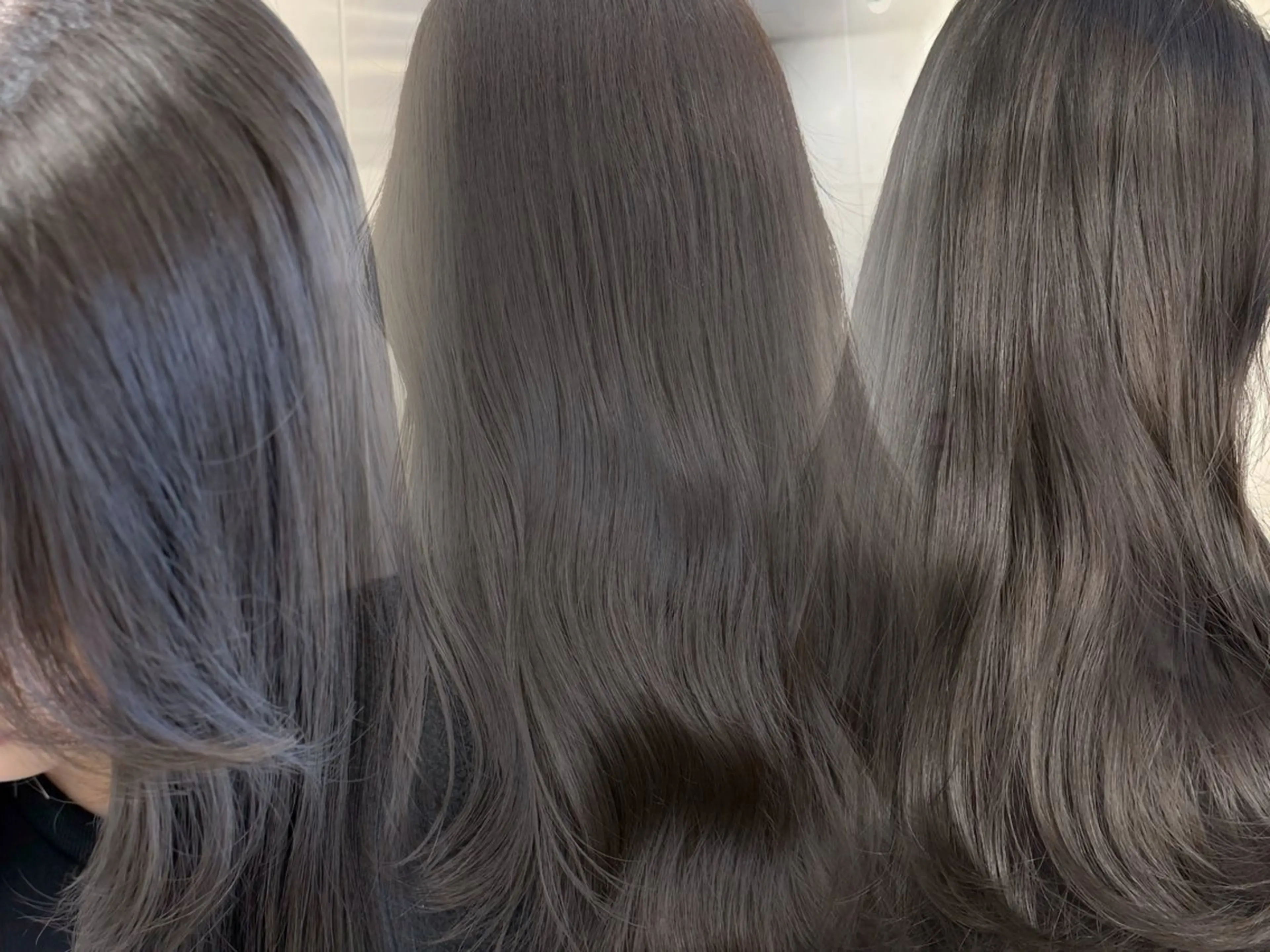 ロング カラー グレージュ カット ヘアカラー トリートメント 高橋大樹/グレージュ 透明感/髪質改善のヘアスタイル